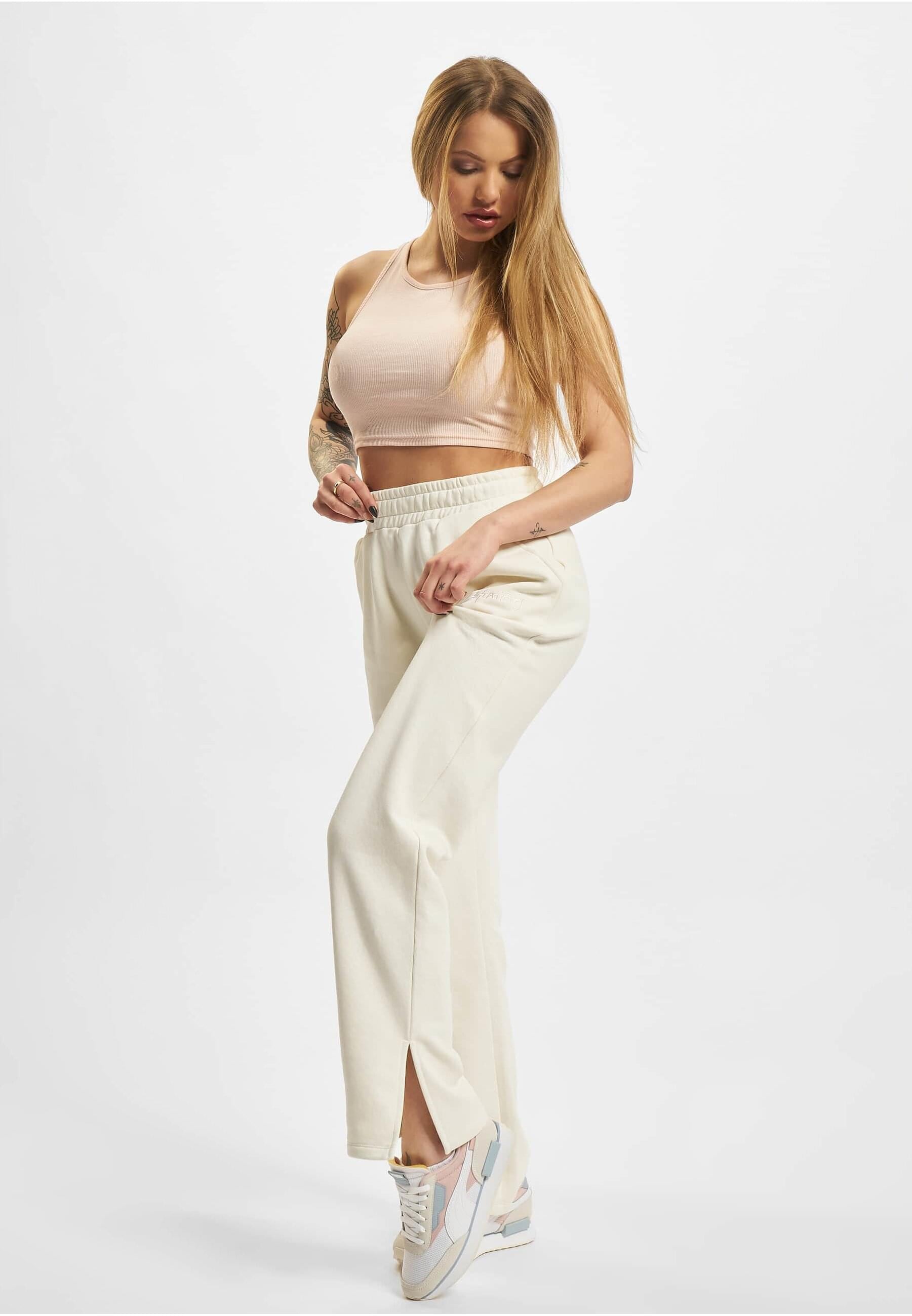 DEF Stoffhose »DEF Damen DEF Wide Leg Pants«, (1 tlg.)