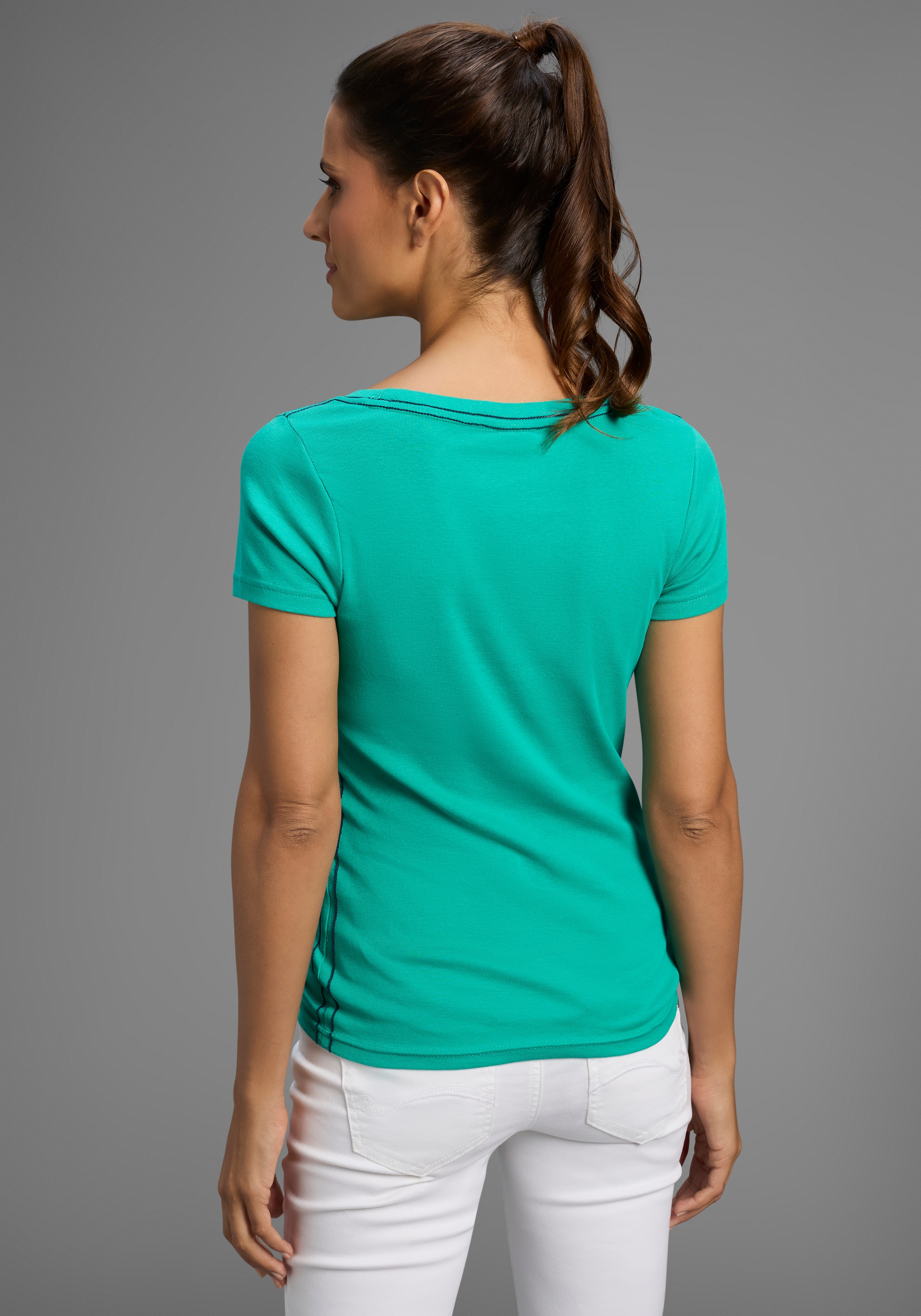KangaROOS T-Shirt, Kurzarm, sehr figurbetonte Passform