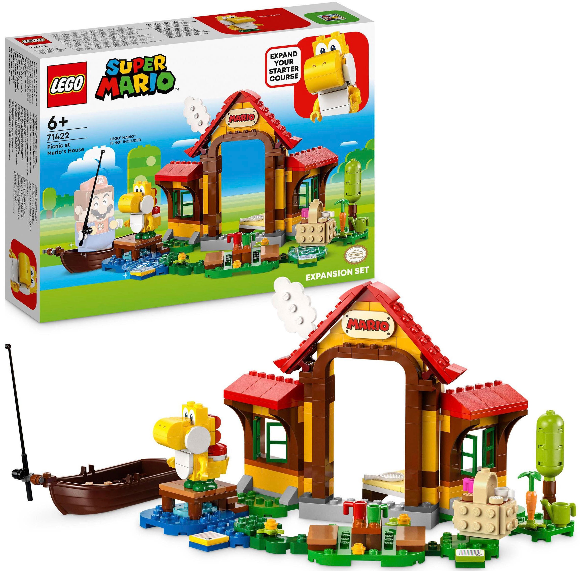Konstruktionsspielsteine »Picknick bei Mario – Erweiterungsset (71422), LEGO® Super...