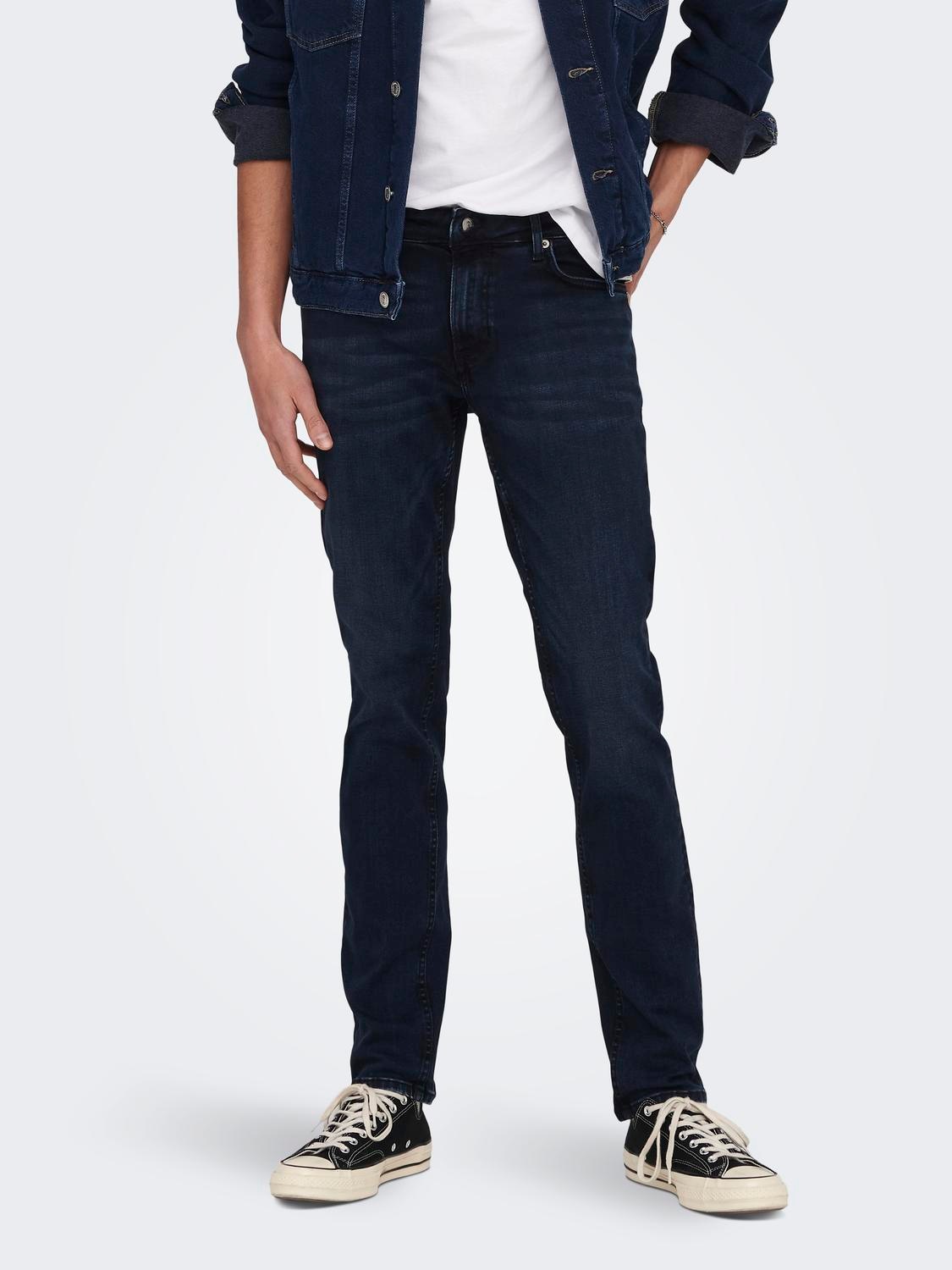 ONLY & SONS Slim-fit-Jeans »ONSLOOM SLIM DMB 9595 DOT DNM NOOS«, mit Destroyed Effekt