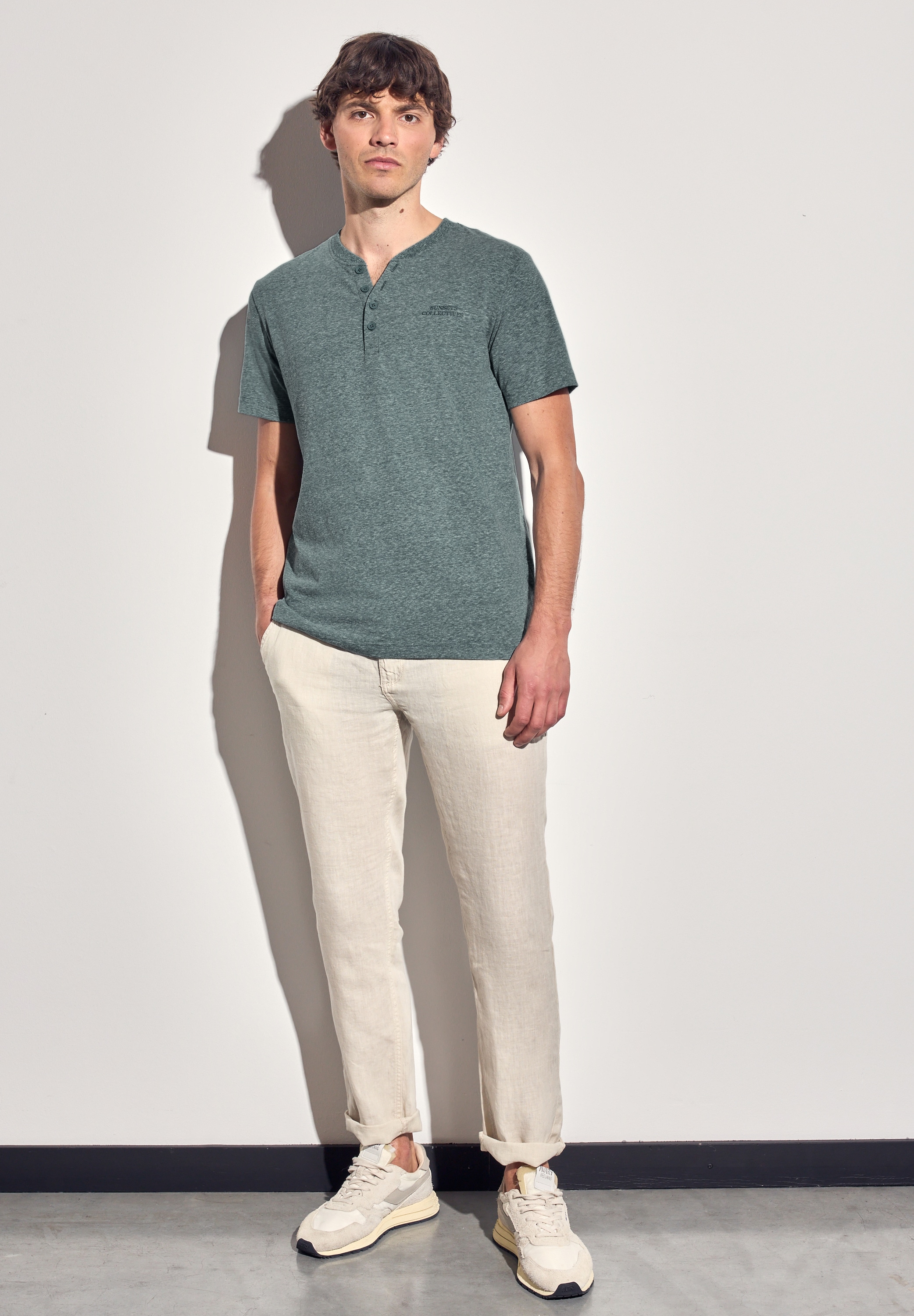 STREET ONE MEN T-Shirt, aus softem Materialmix