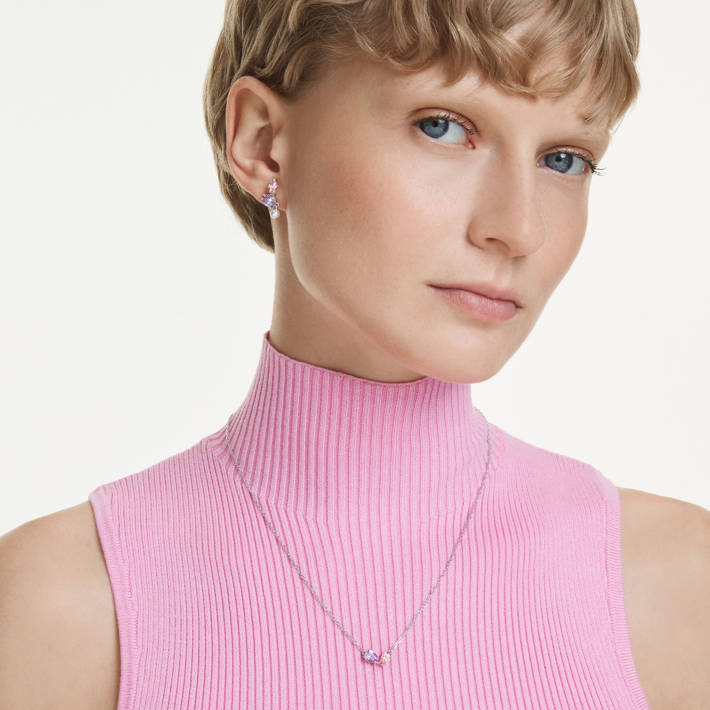 Swarovski Ohrring und Ketten Set »Multipack Schmuck Geschenk CAPSULE« (Set, inkl. Schmuckbox, 3 tlg.)  mit Swarovski® Kristallen, mit Swarovski® Perle