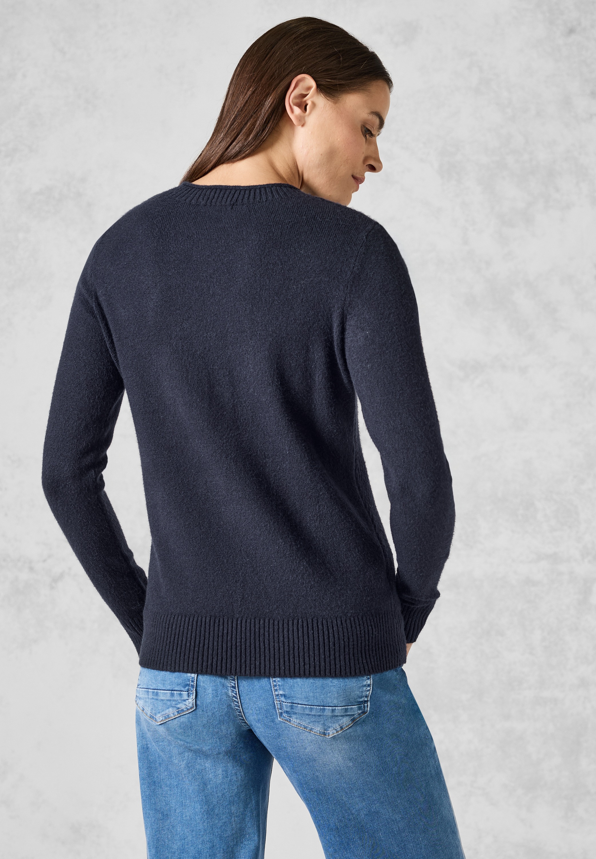 Cecil Strickpullover, mit Rundhalsausschnitt