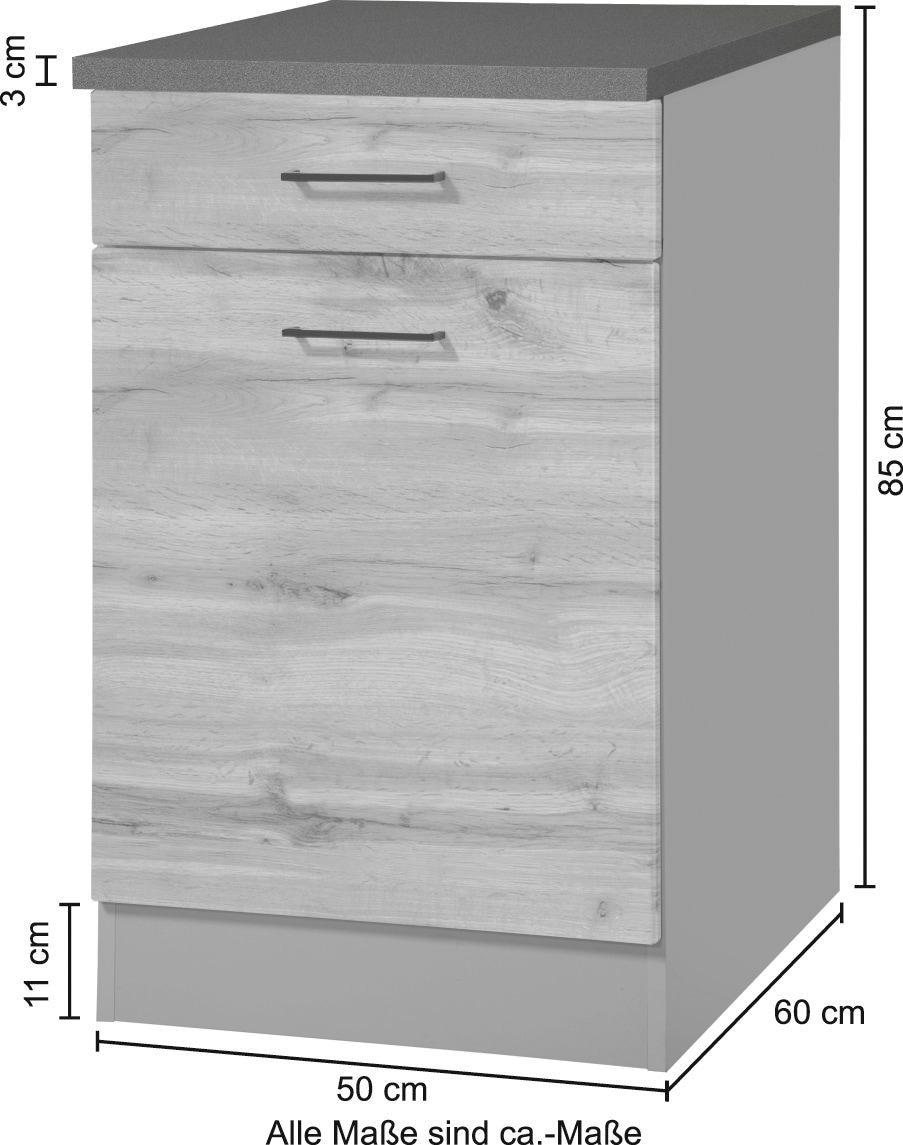 KOCHSTATION Unterschrank »KS-Trier«, Breite 50 cm
