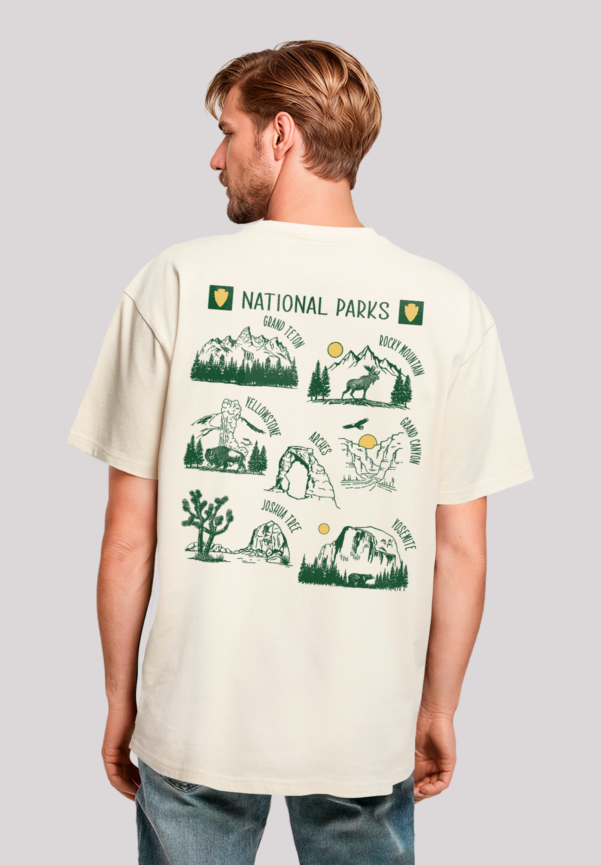 F4NT4STIC T-Shirt "US National Parks Montage", Premium Qualität günstig online kaufen