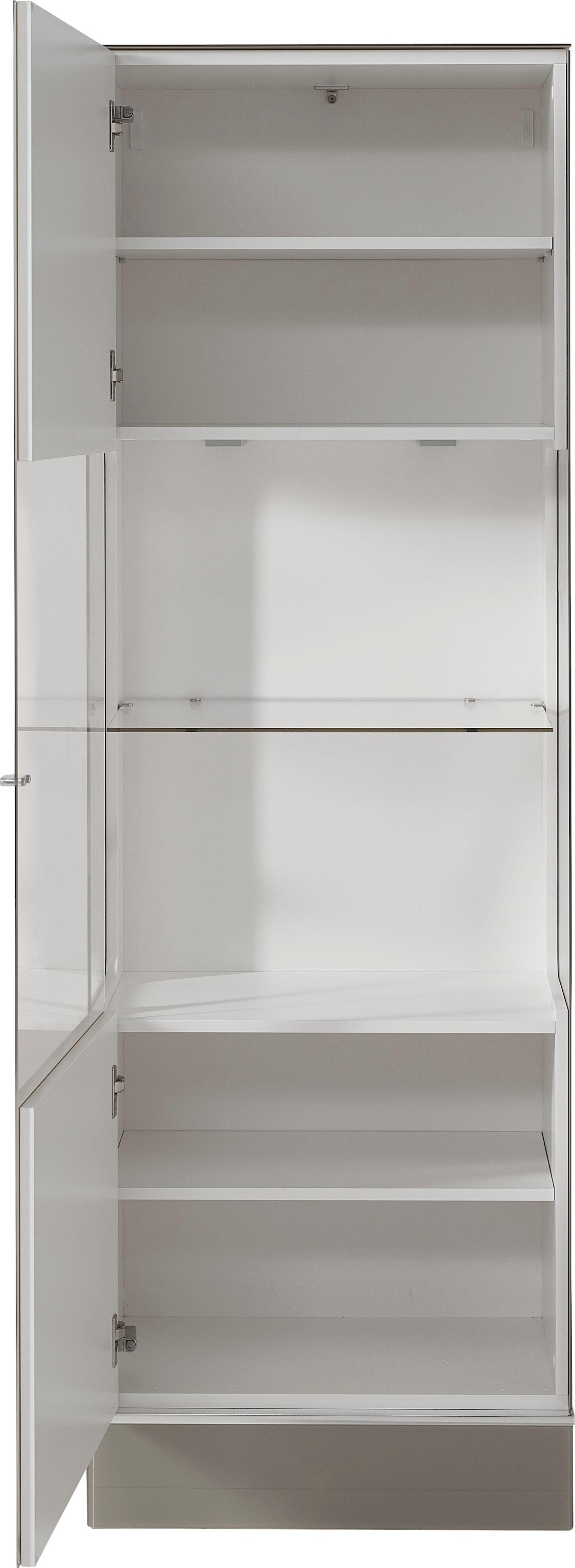 LEONARDO Glasvitrine »CUBE«, mit Klarglas, wahlweise mit Beleuchtung, Höhe 192 cm