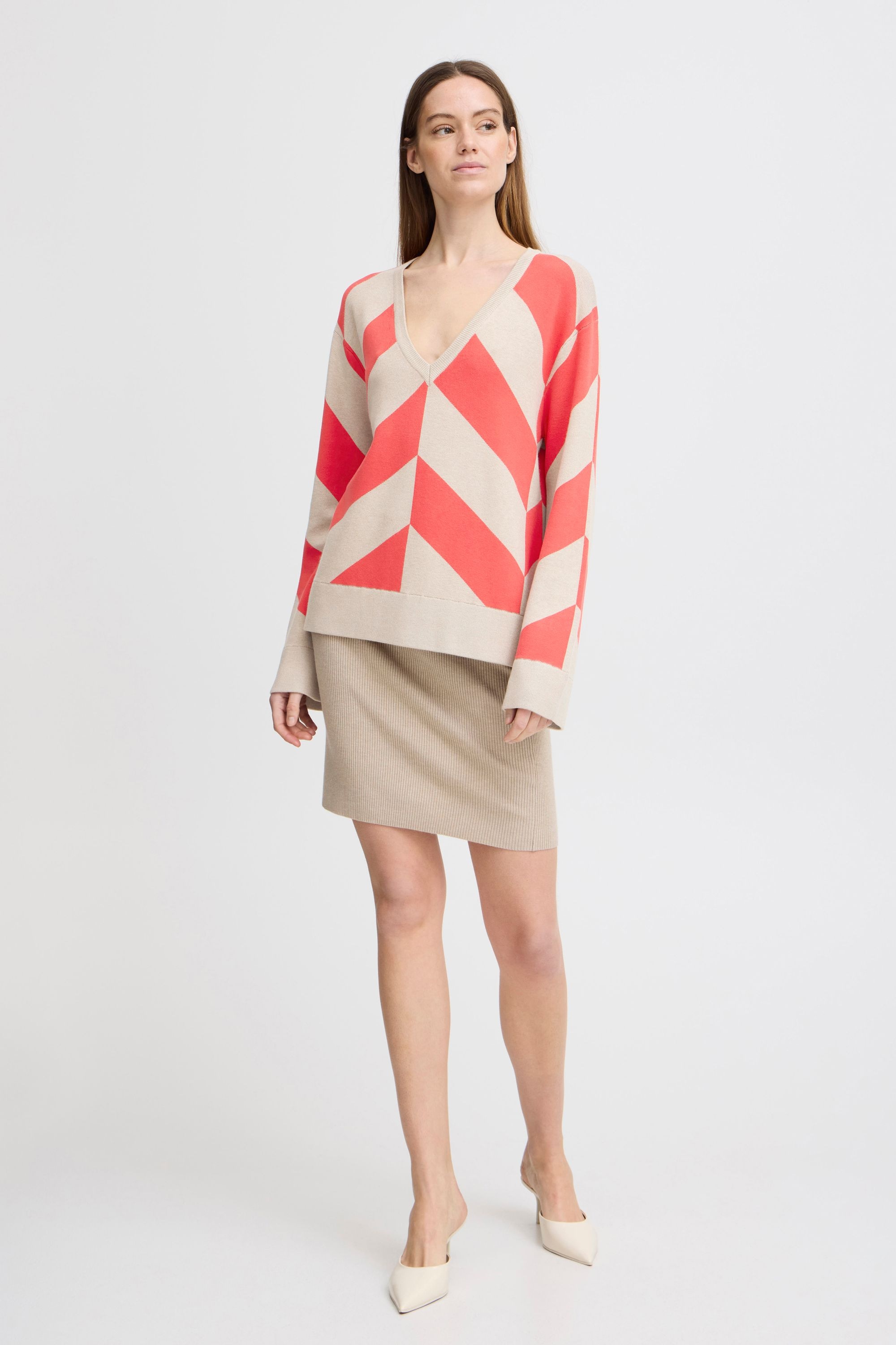 b.young Strickpullover »Strickpullover BYMMMORLA GEOMETRIC JUMPER -«