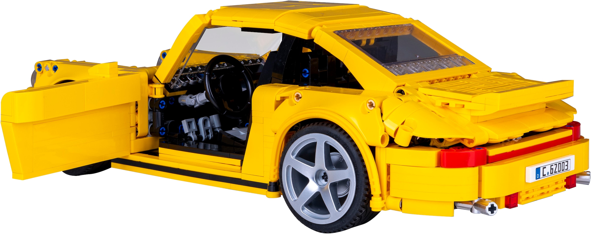 Jamara Konstruktions-Spielset »CaDA, RUF CTR 2017 Yellowbird 1:12 gelb Bricks«, (1515 St.)