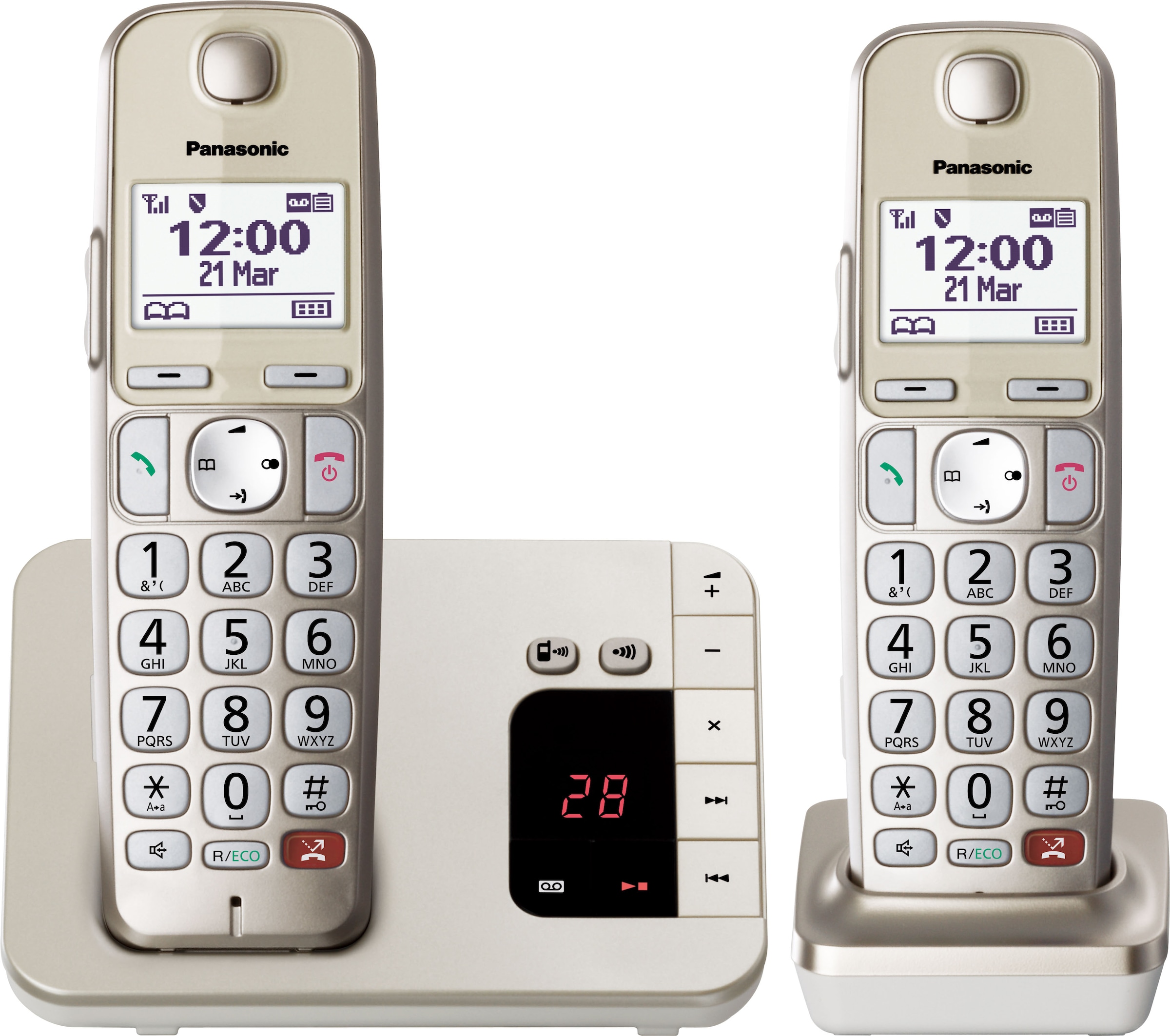 DECT-Telefon »KX-TGE262GN«, (Mobilteile: 2)