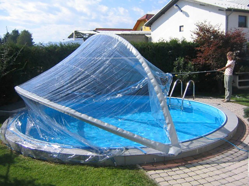 KWAD Poolverdeck »Cabrio Dome«, ØxH: 300x160 cm