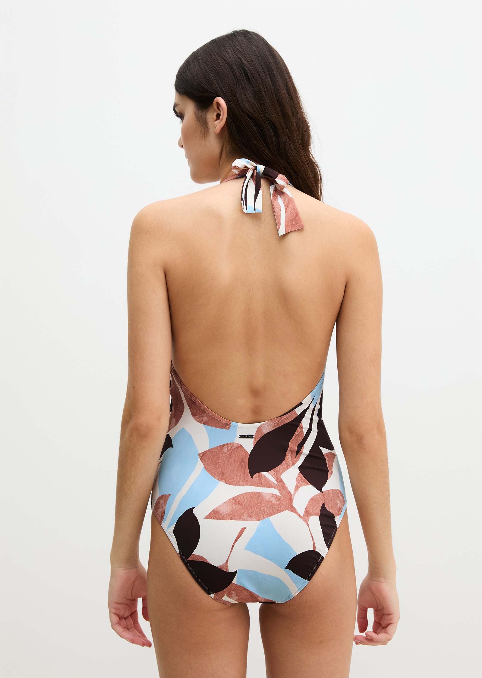 Thumbnail - Marc OPolo Badeanzug "Breezy Leaf AOP"