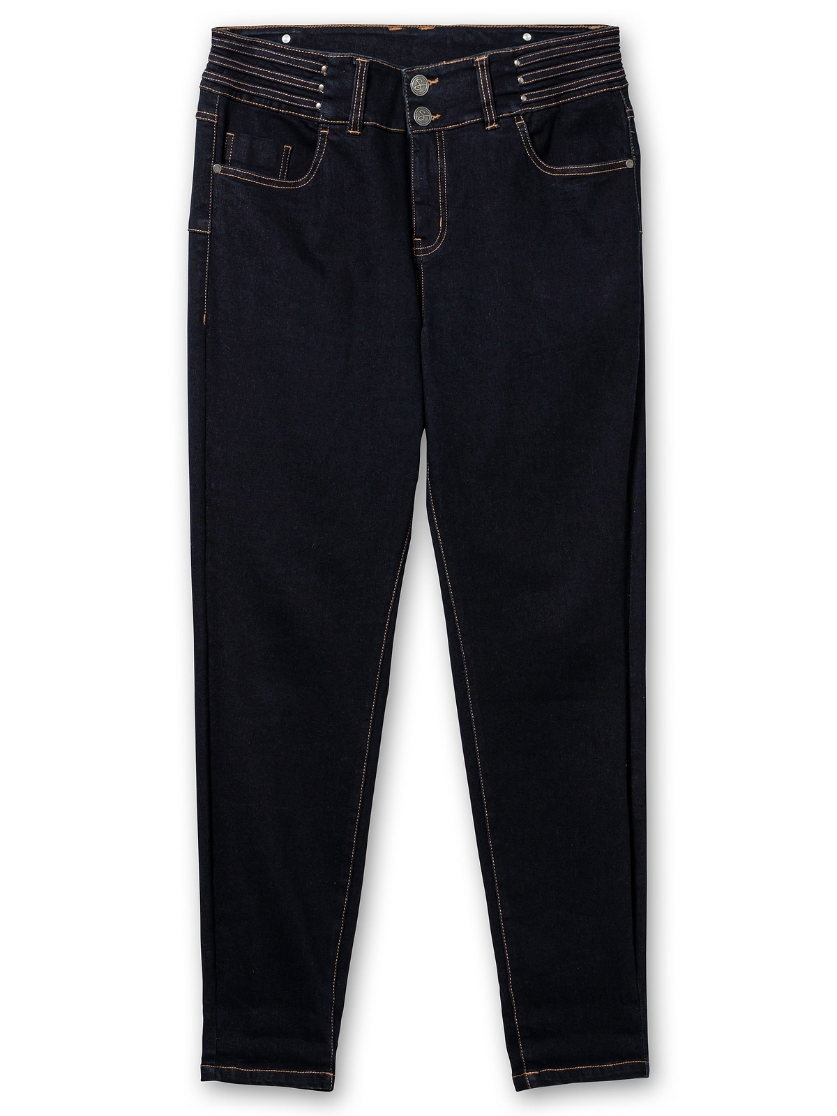 Sheego Stretch-Jeans »Große mit Skinny BAUR bestellen im | Größen«, Fit, Push-up-Nähten