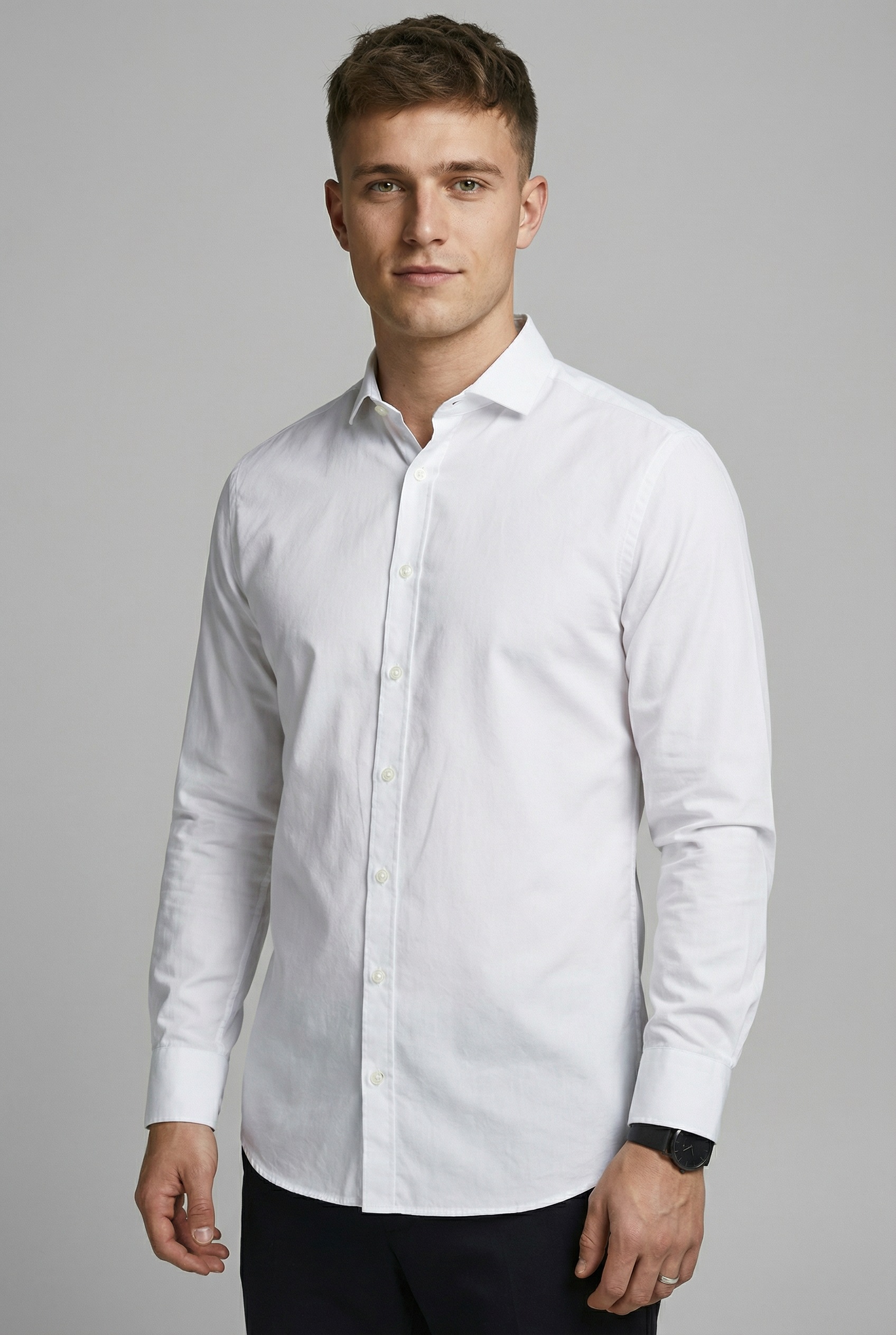 Jack & Jones Langarmhemd "JPRBLAJAXON mit Stretchanteil und stylischem Krag günstig online kaufen