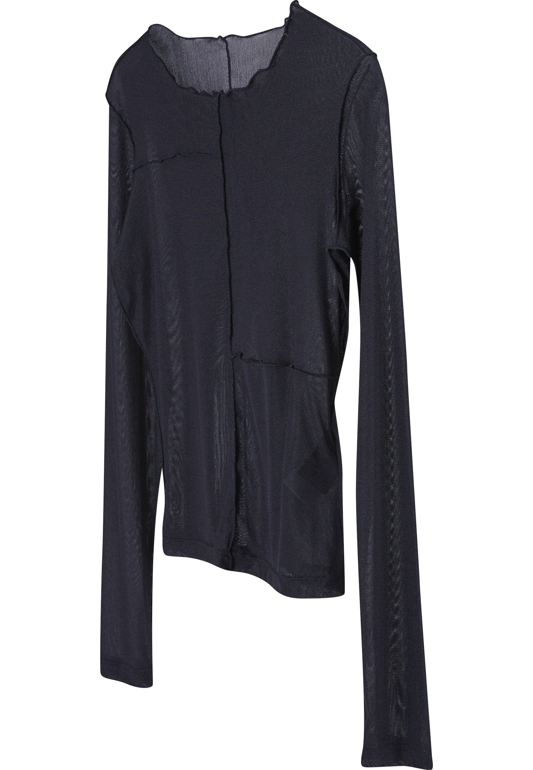 URBAN CLASSICS Longsleeve »Urban Classics Damen Ladies Exposed Seam Mesh Longsleeve« 1 Stk.