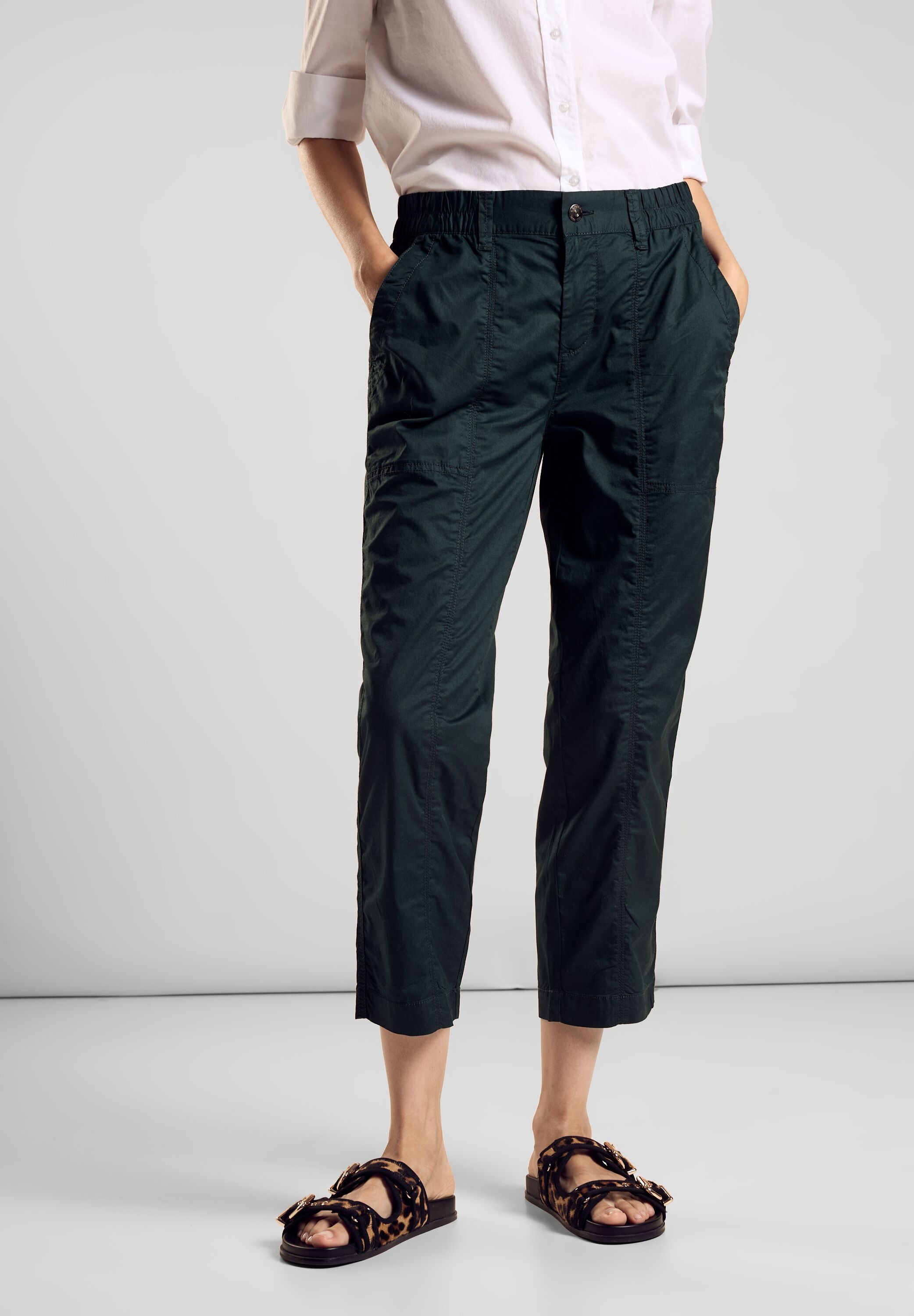 STREET ONE Stoffhose »Style Bonny«, Sommerhose in 3/4 Länge mit Stretch