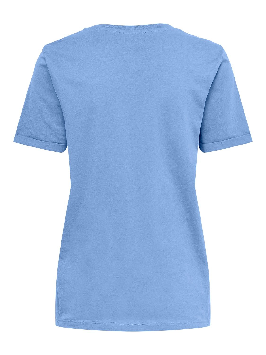 ONLY Kurzarmshirt "ONLKITA – T-Shirt mit Logo-Print und Rundhalsausschnitt" günstig online kaufen