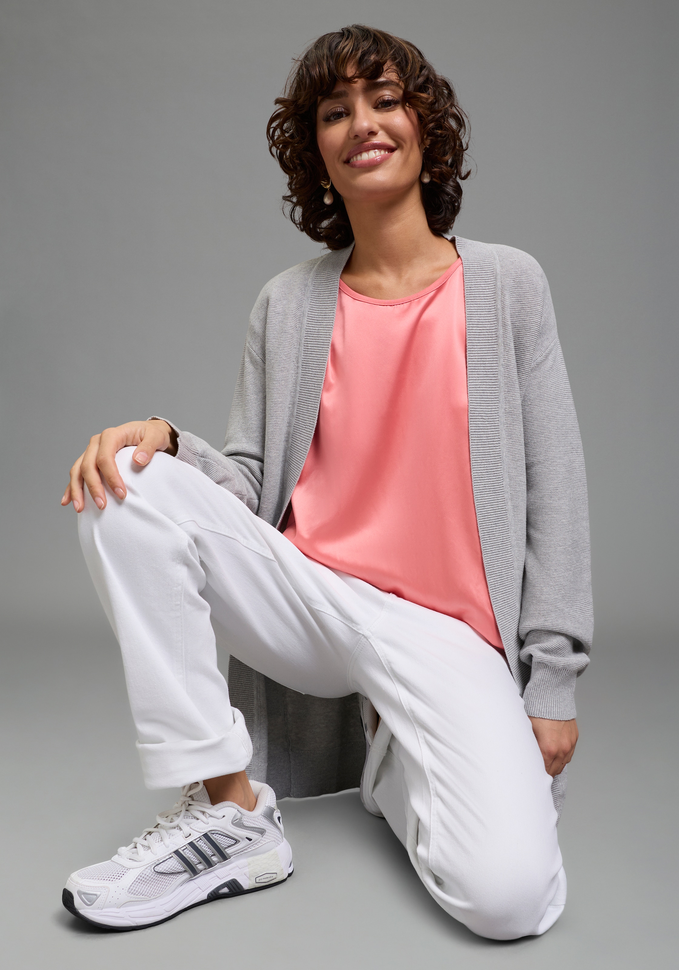 Laura Scott Strickjacke leichte Übergangsjacke mit Taschen