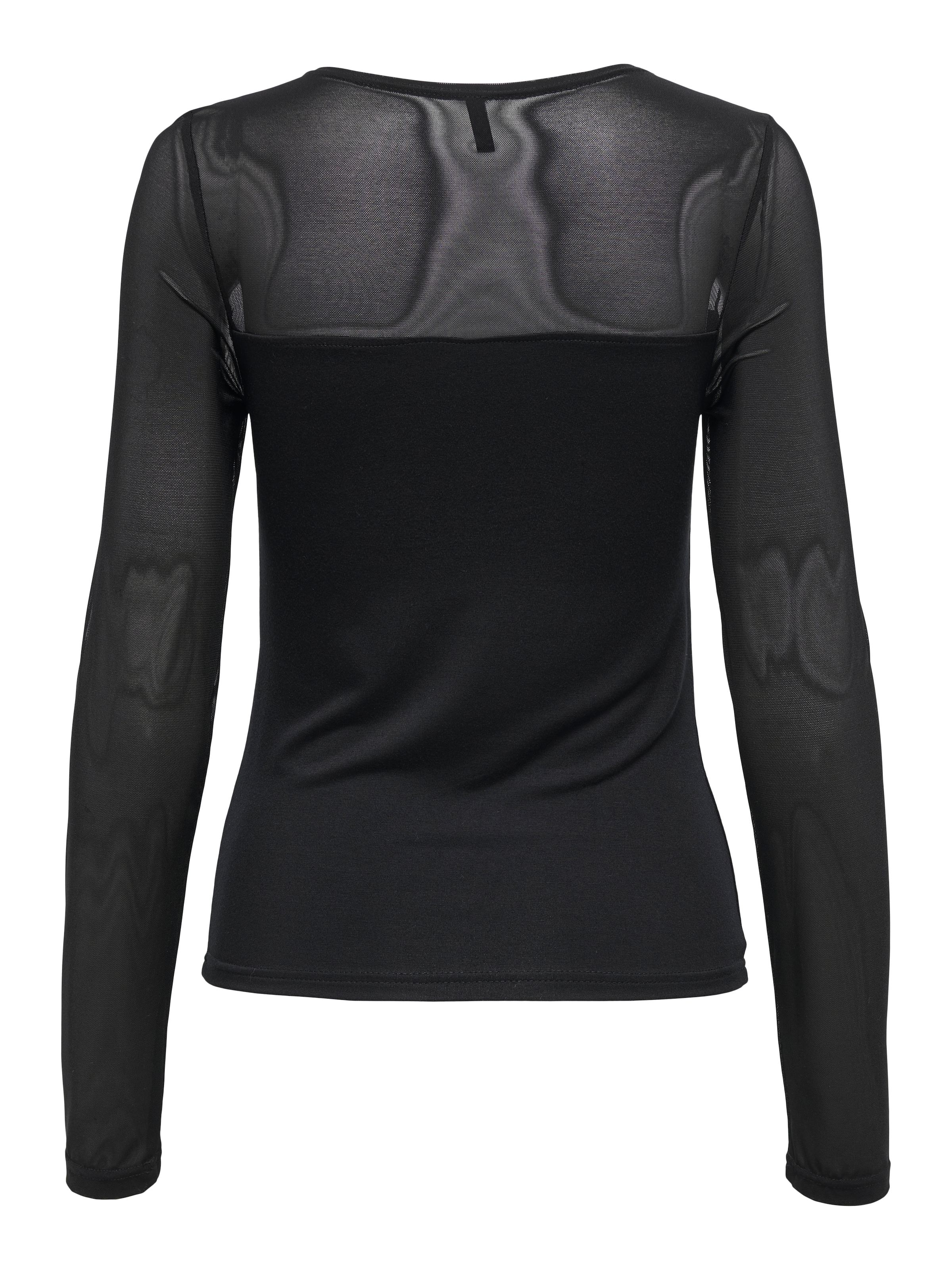ONLY Spitzenshirt »ONLSABINA L/S O-NECK MIX TOP BOX JRS«