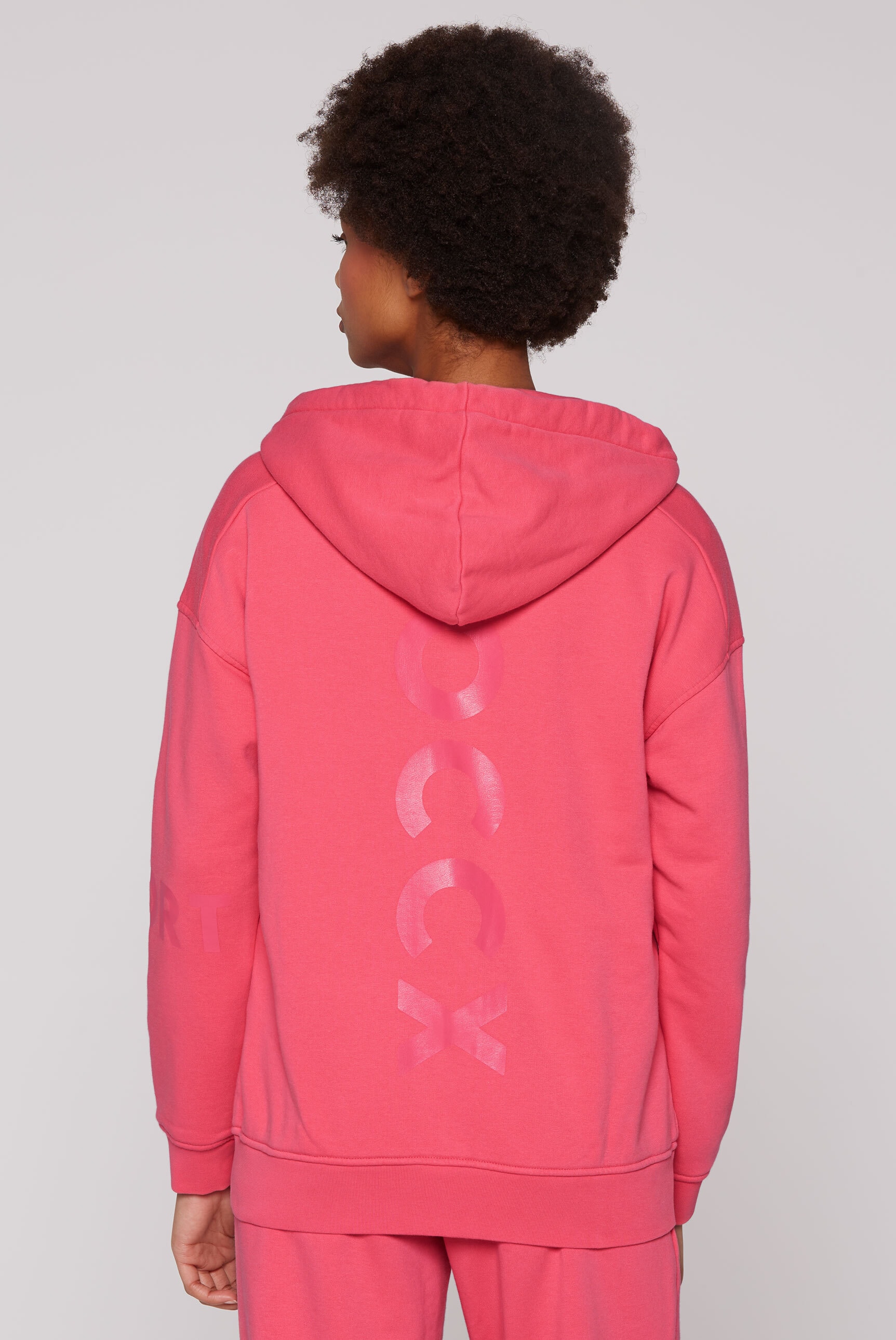 SOCCX Kapuzensweatjacke, mit Baumwolle