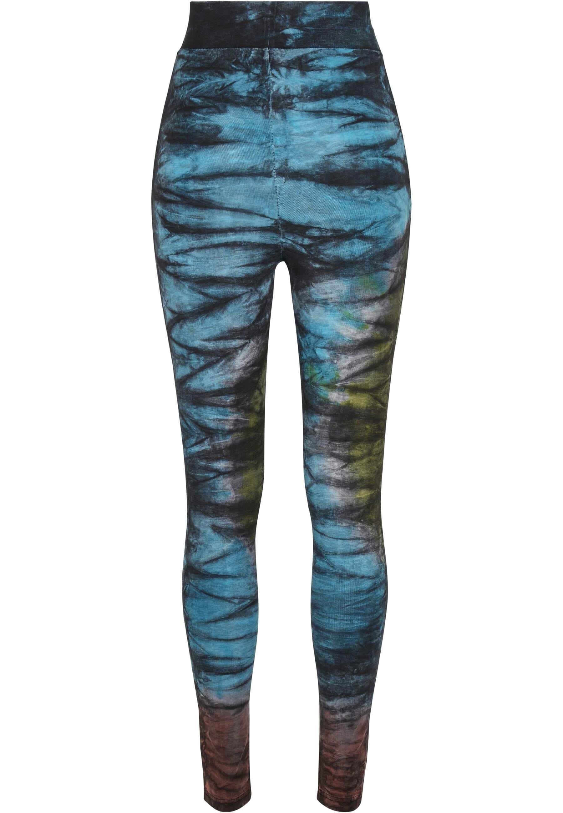 URBAN CLASSICS Leggings »Urban Classics Damen Ladies Cotton Tie Dye High Waist Leggings«, (1 tlg.)