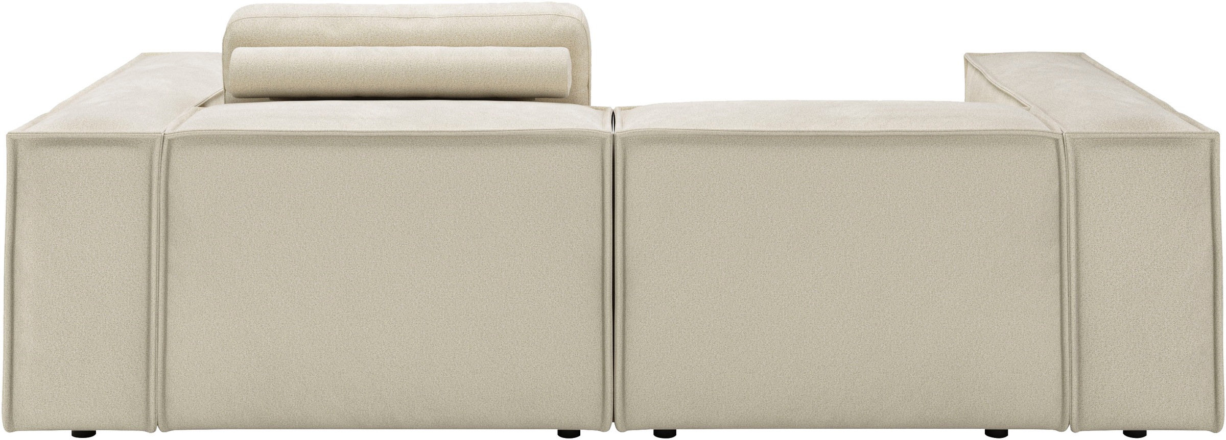 Places of Style Ecksofa »Watertown, kompakte L-Form, 246 cm breite für kleinere Räume«, modernes Ecksofa mit Feincordbezug, platzsparend & bequem