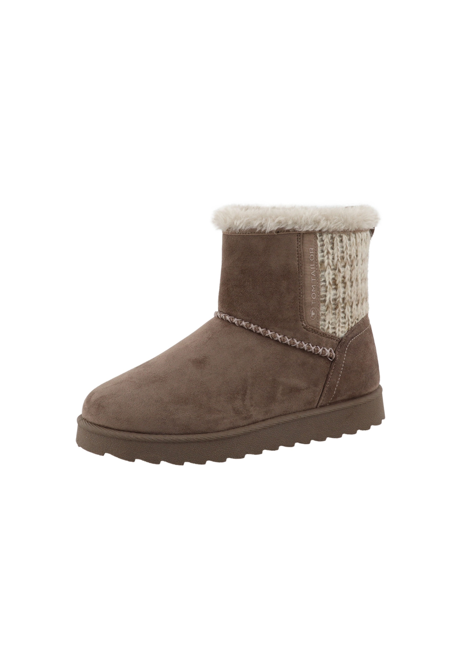 Stiefel TOM TAILOR "Tom Tailor Tall Boots", Damen, Gr. 37, mud, Polyester, unifarben, Schuhe Stiefel 2