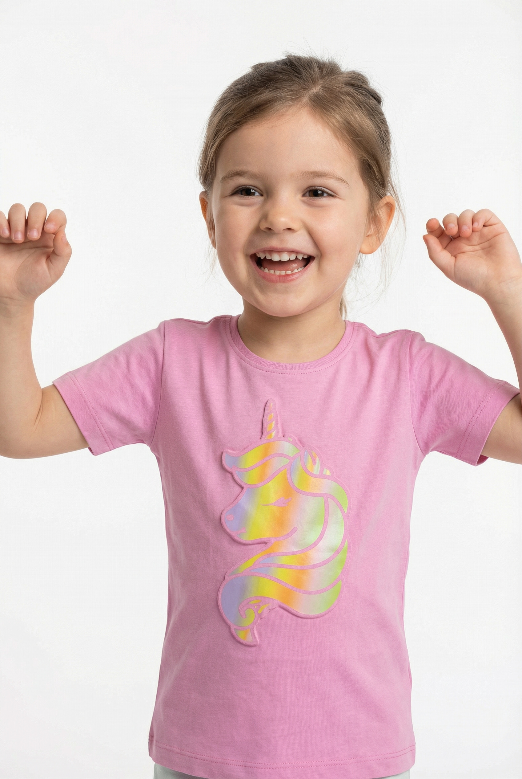 T-Shirt BLUE SEVEN "Blue Seven T-Shirt", Mädchen, Gr. 122, 4131, azalee, 100% Baumwolle, normal, Rundhals, Shirts T-Shirt
