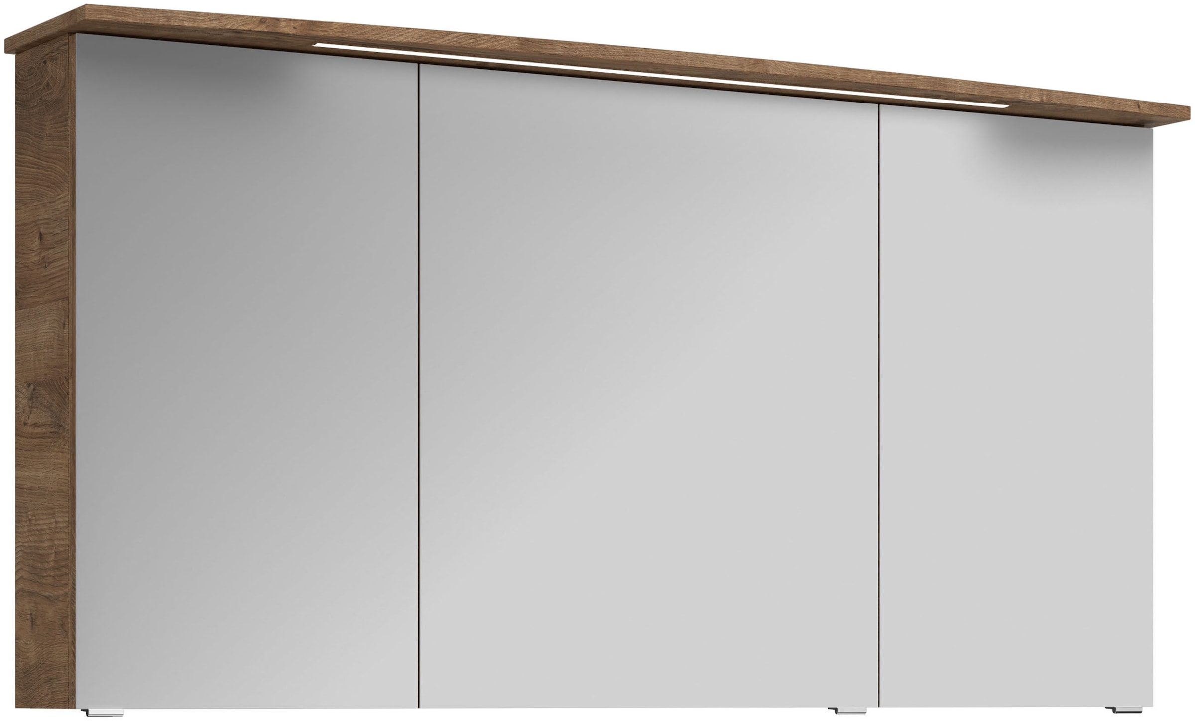 Saphir Badmöbel-Set »Serie 4010 2-teilig Keramik-Waschtisch mit LED-Spiegelschrank«, (Set), Badezimmer Set 144 cm breit, inkl. Türdämpfer, 5 Türen, 2 Schubladen