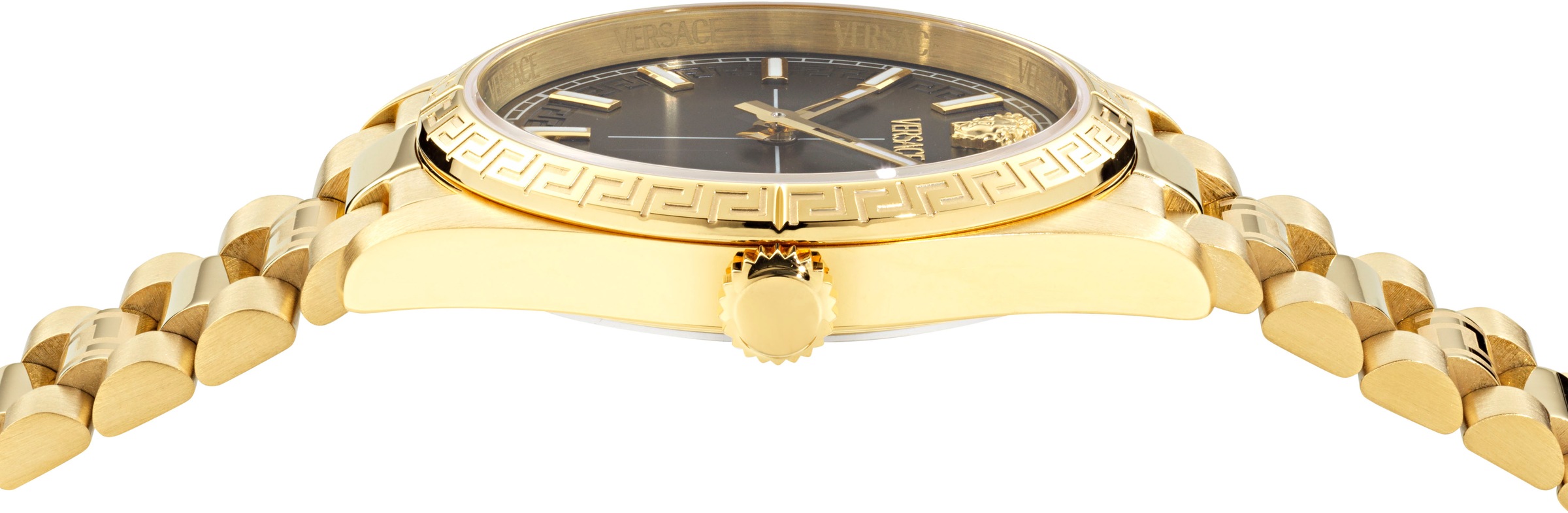 Versace Quarzuhr »MILLENYIUM LADY«, Armbanduhr, Damenuhr, Swiss Made, Edelstahlarmband, analog