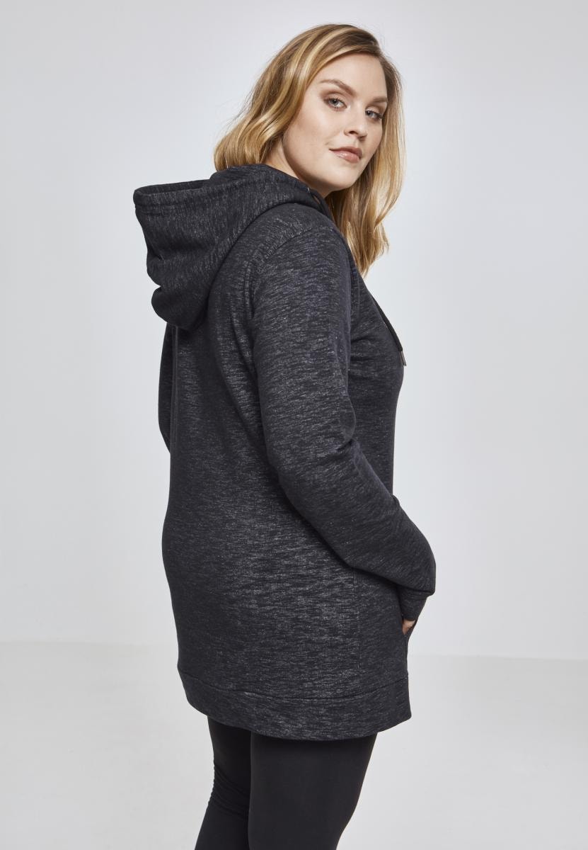 URBAN CLASSICS Kapuzenpullover »Damen Ladies Slub Terry High Neck Hoody«, (1 tlg.)