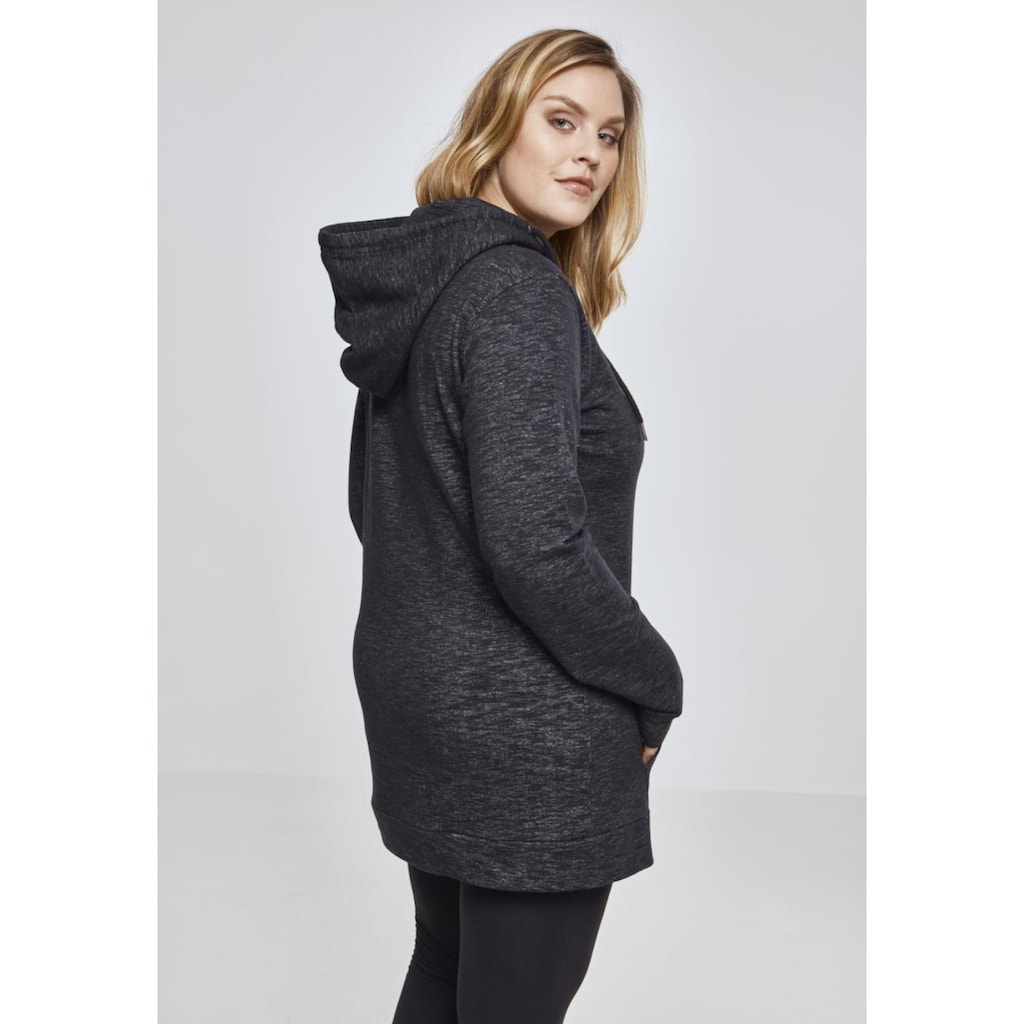 URBAN CLASSICS Kapuzenpullover »Damen Ladies Slub Terry High Neck Hoody«, (1 tlg.)