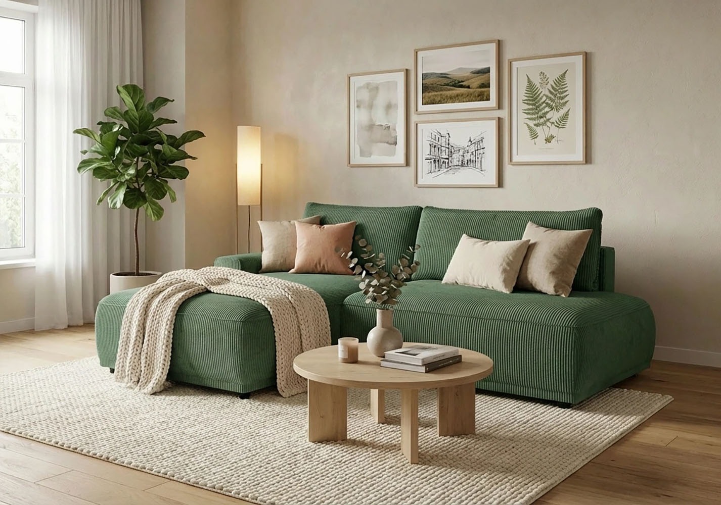 TRENDMANUFAKTUR Ecksofa "Fordon II, Schlafsofa mit Bettkasten, Couch in L-F günstig online kaufen