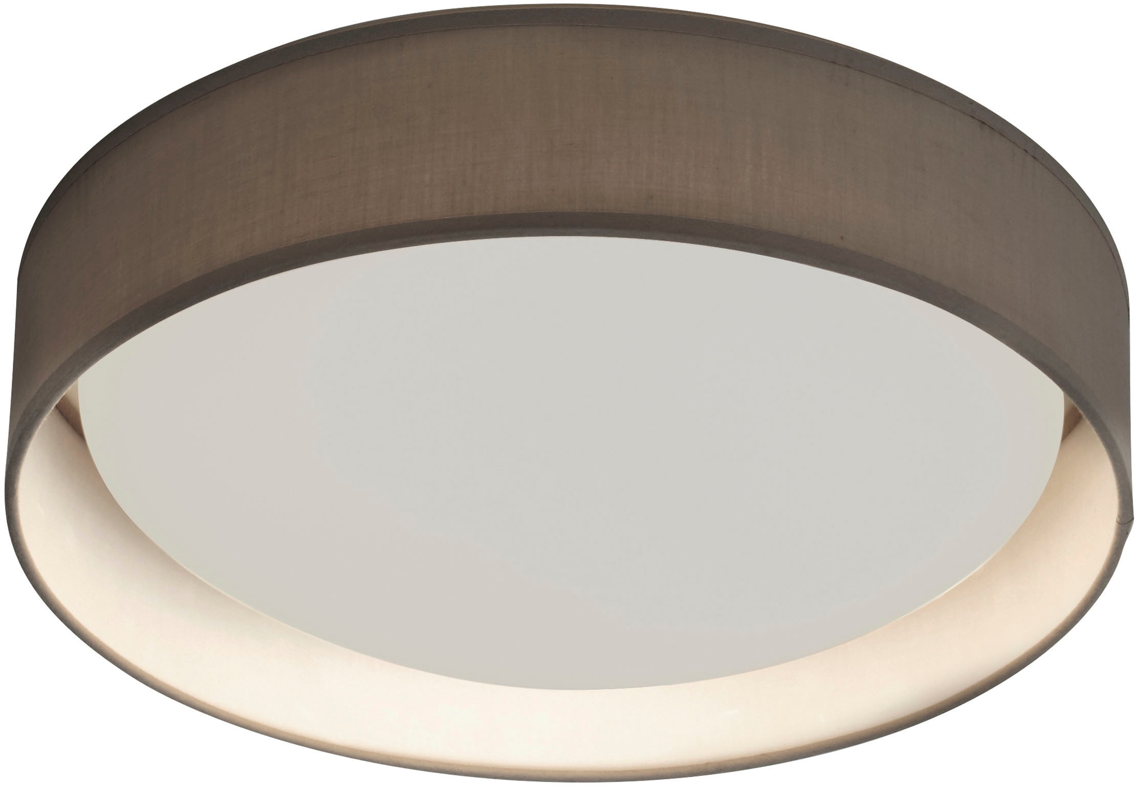 Searchlight Deckenleuchte »Gianna Deckenleuchte - Grauer Stoff & Acryldiffusor« LED-Modul 1 Stk.