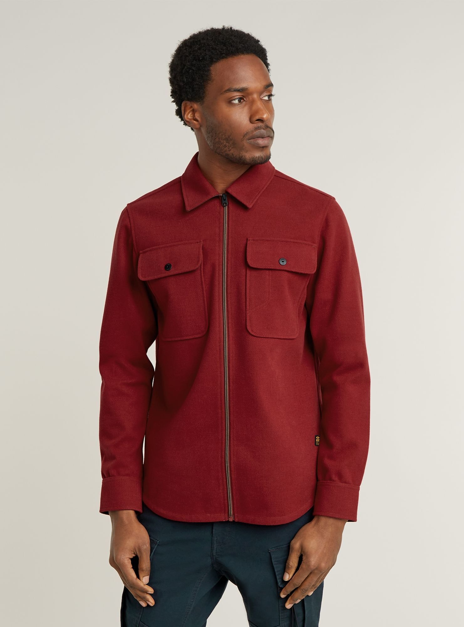 G-STAR Langarmshirt "GPO Zip Overshirt" günstig online kaufen