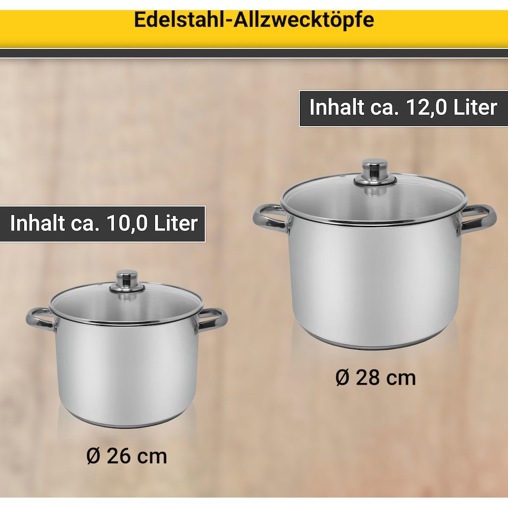 Krüger Kochtopf, Edelstahl, (1 tlg.)