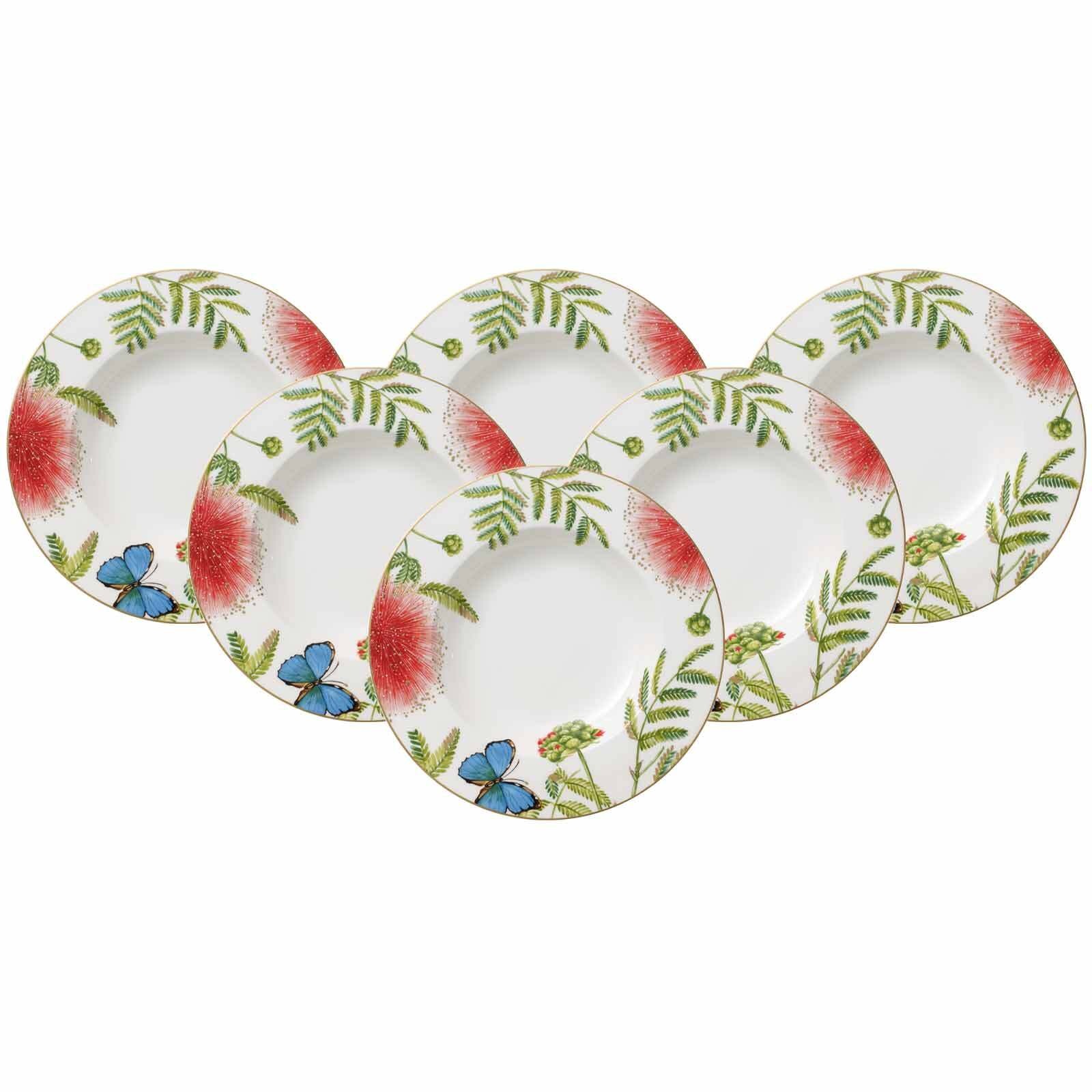 Villeroy & Boch Suppenteller "Suppenteller Amazonia ø 24,8 cm 6er Set bunt" Spülmaschinenfest