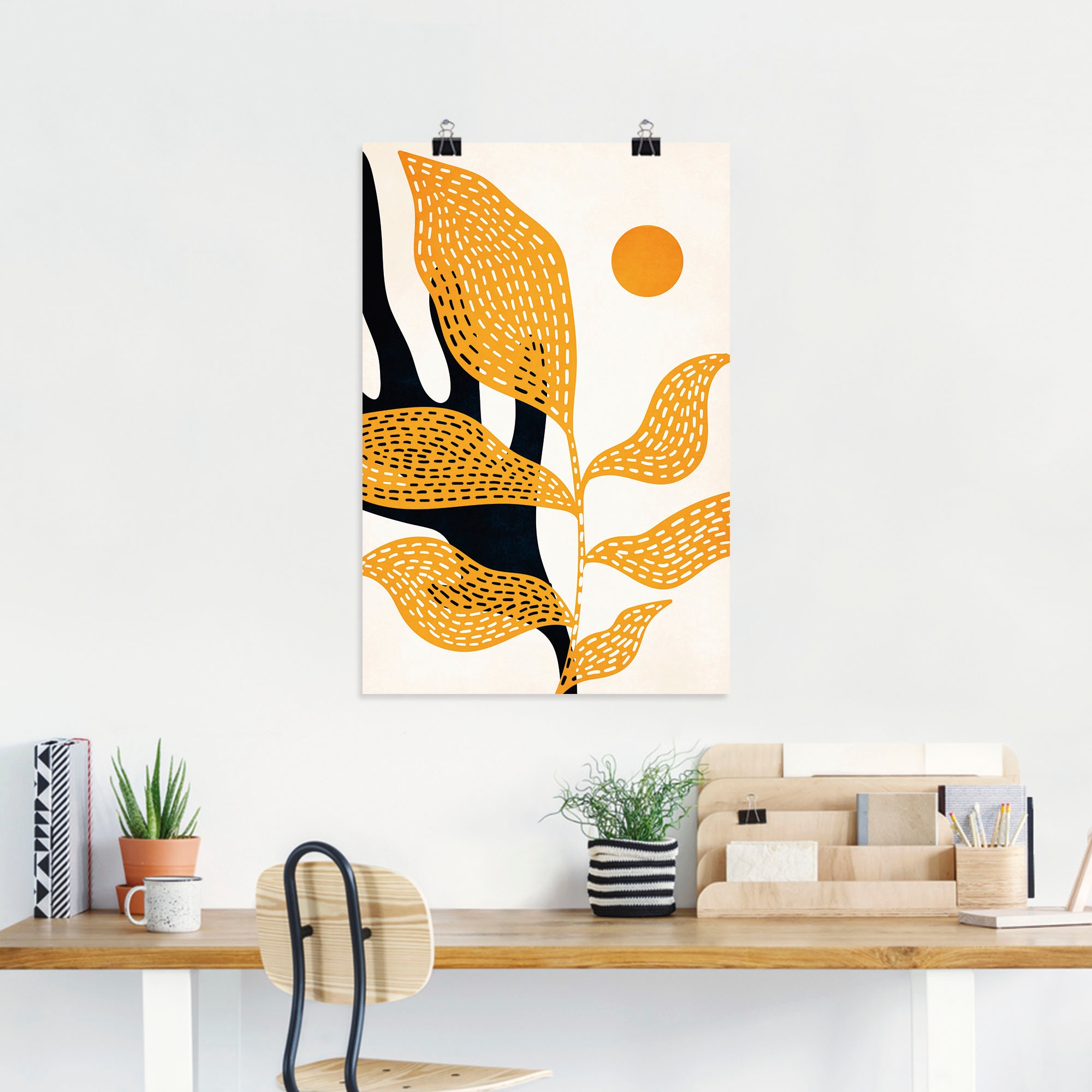 Artland Wandbild »Van Gogh`s Garten«, Blätterbilder, (1 St.), als Leinwandbild, Poster in verschied. Größen