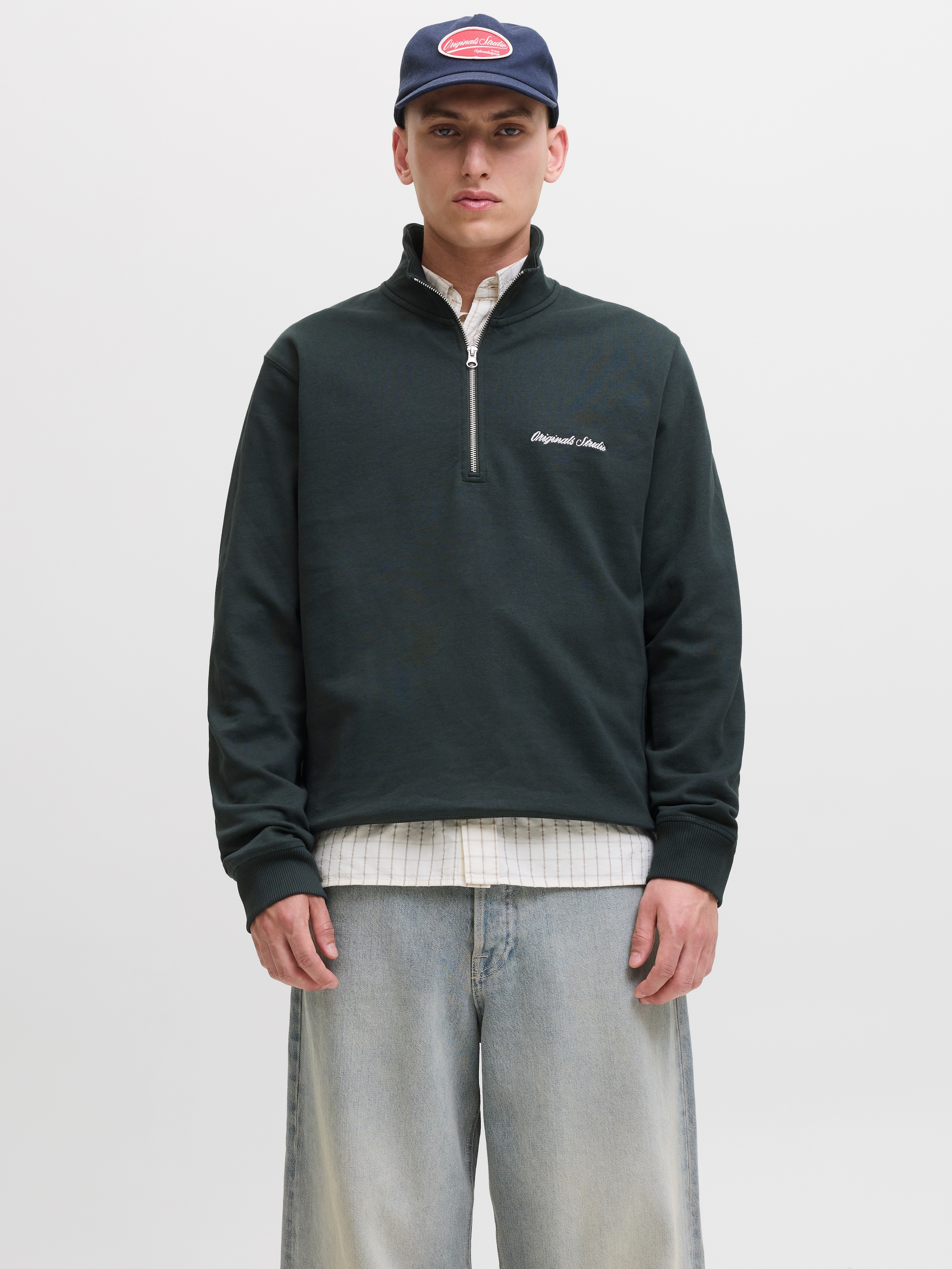 Jack & Jones "JORNORREBRO EMB SWEAT HIGH NECK SN"