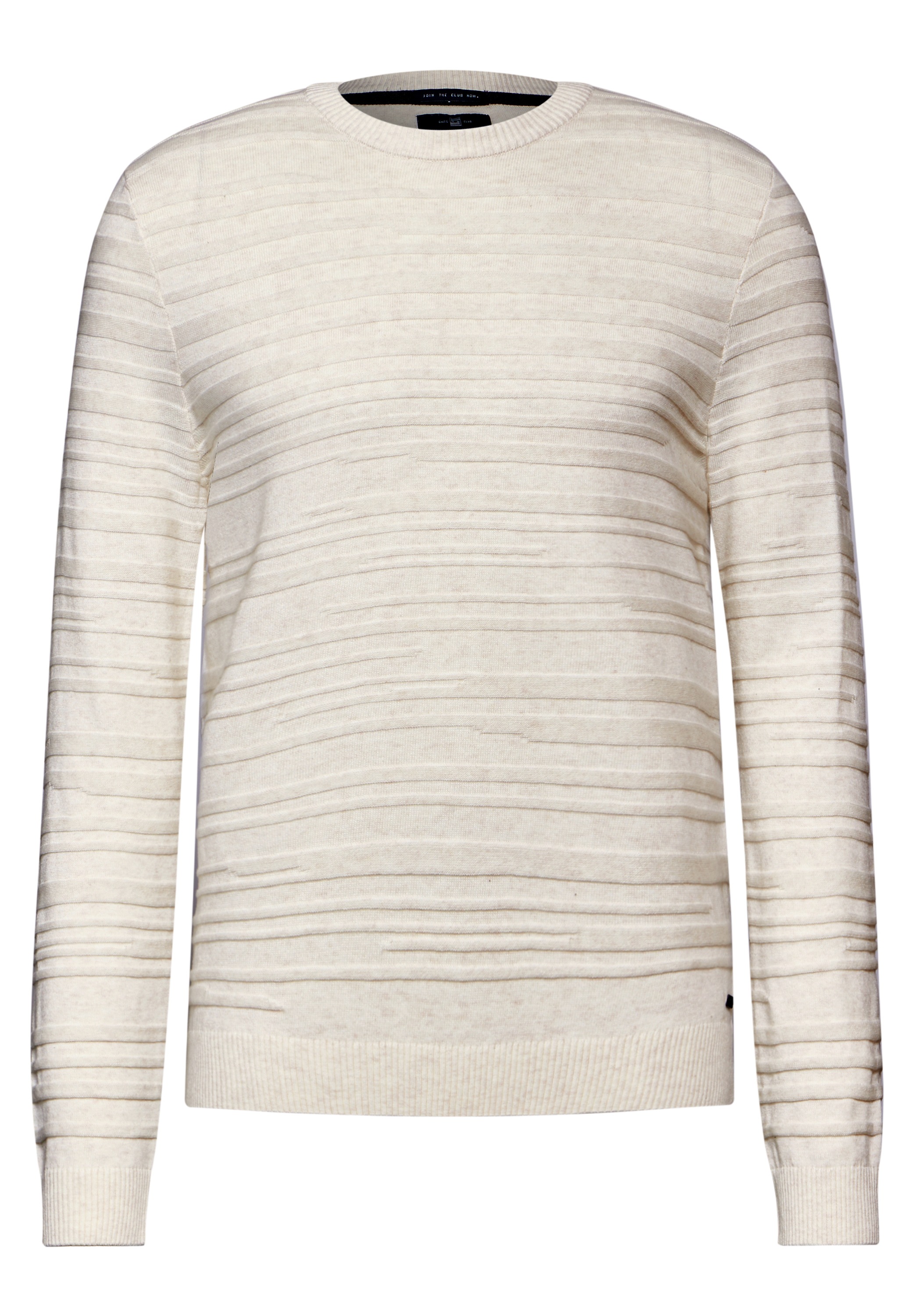 STREET ONE MEN Strickpullover, mit Rundhalsausschnitt