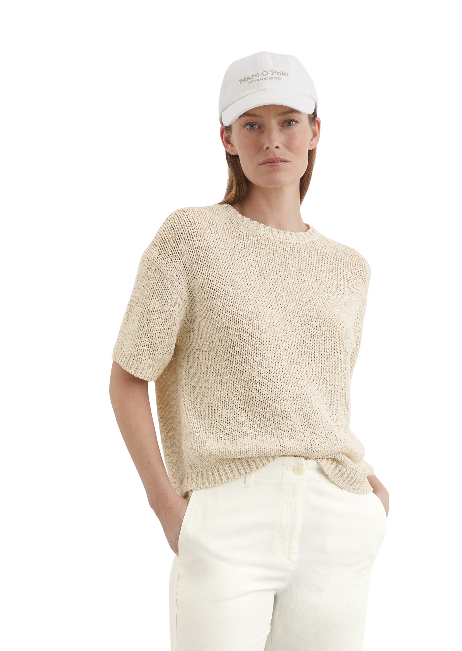 Marc O'Polo Rundhalspullover »aus Organic Cotton-Mix«