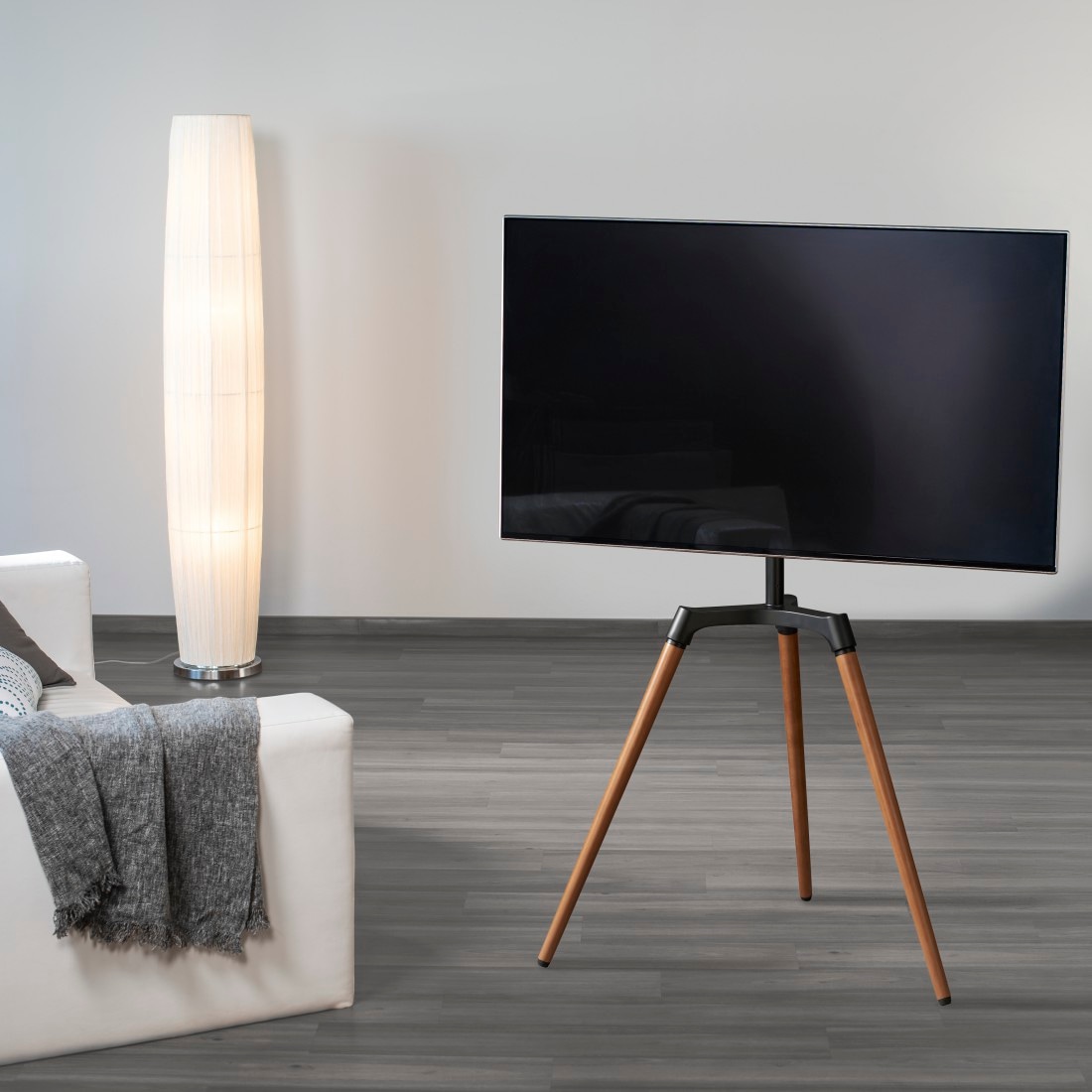 Hama TV-Ständer »Ständer für TV, 81 - 165 cm (32"- 65"), bis 35 kg«, bis 165 cm Zoll, freihstehend, schwenkbar, höhenverstellbar