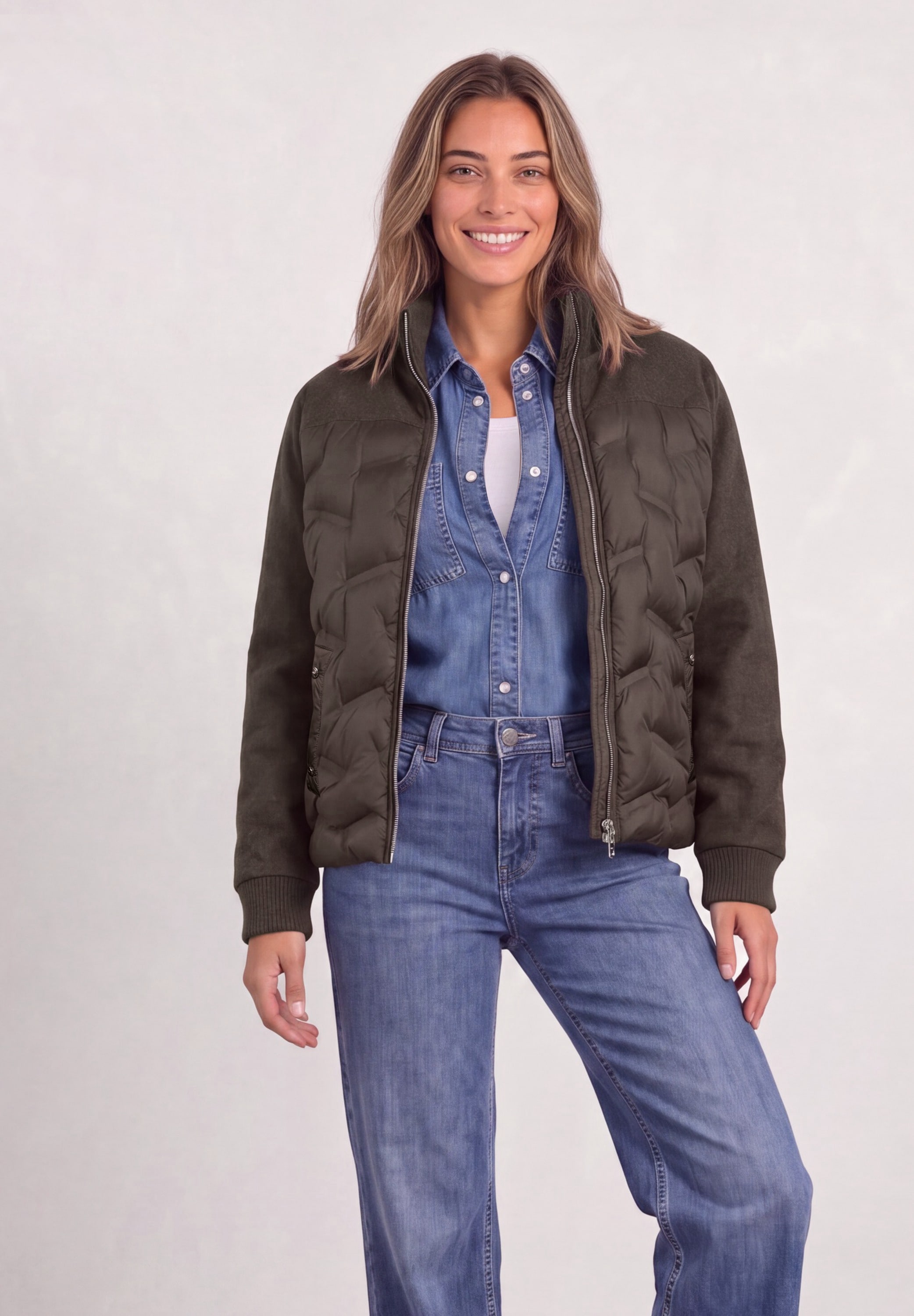 STREET ONE Steppjacke ohne Kapuze mit Stehkragen