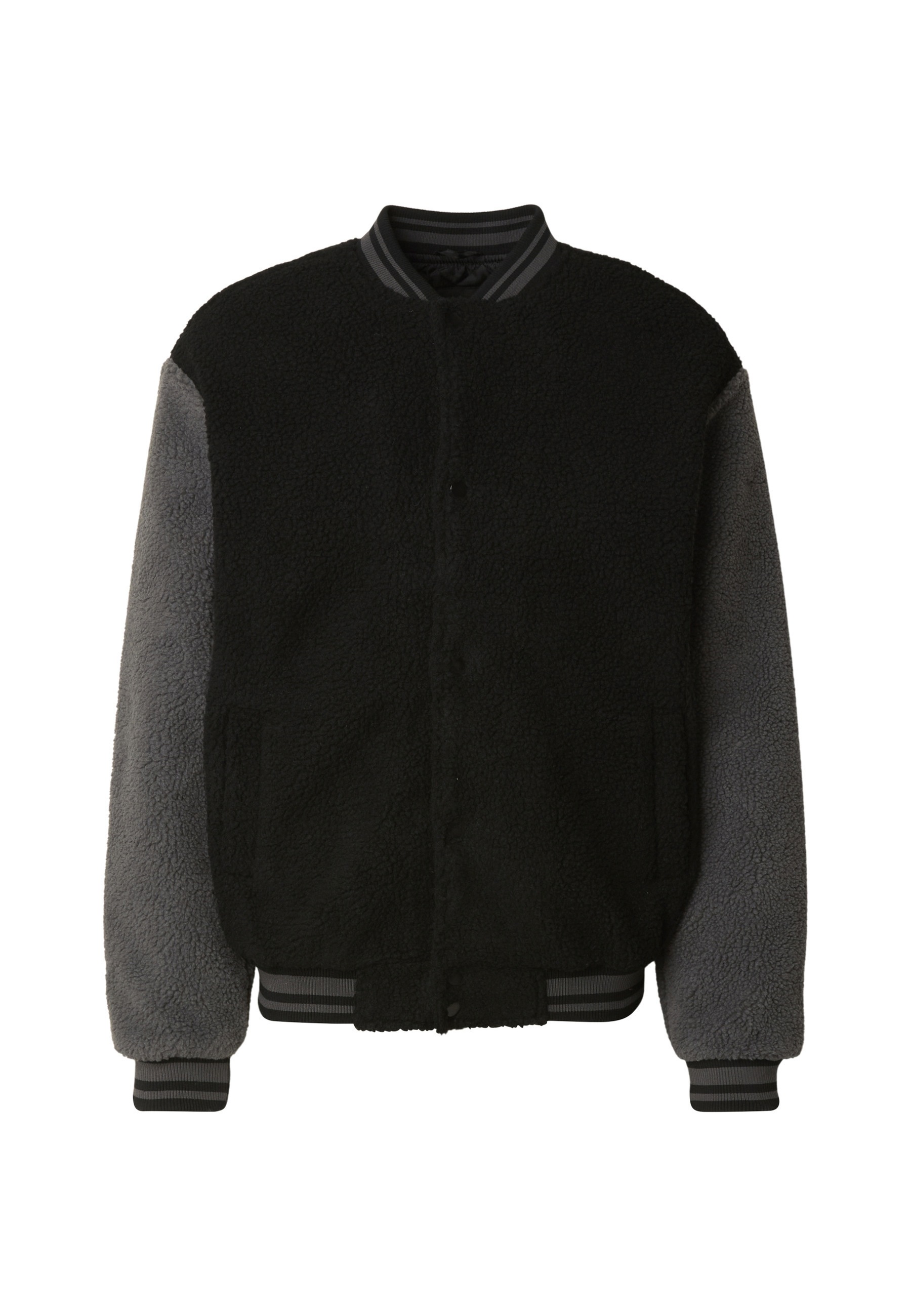URBAN CLASSICS Collegejacke "Urban Classics Teddy College Jacket" 1 Stk. tlg. ohne Kapuze
