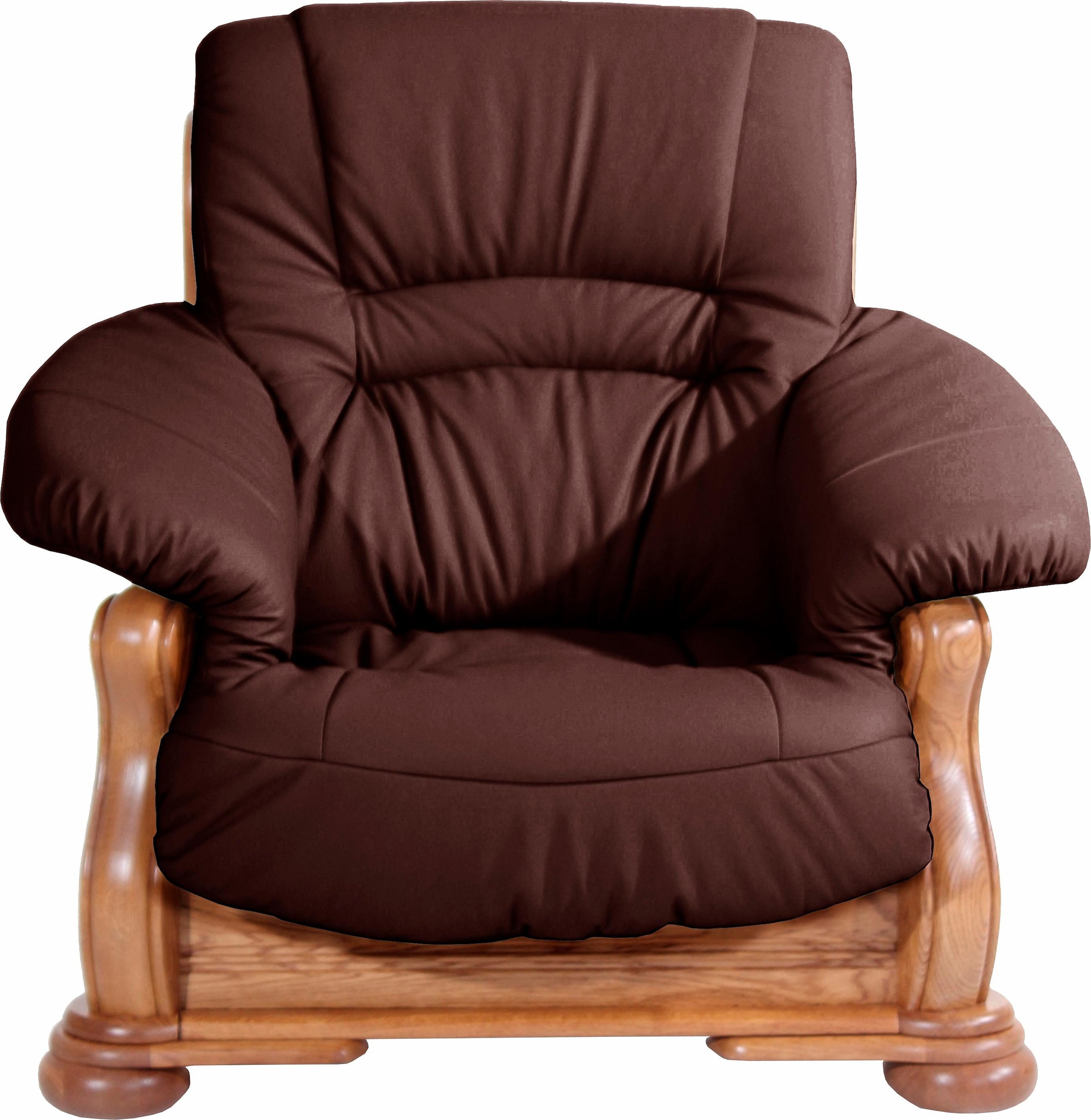 Max Winzer® Sessel »Texas, Loungesessel«, mit dekorativem Holzgestell