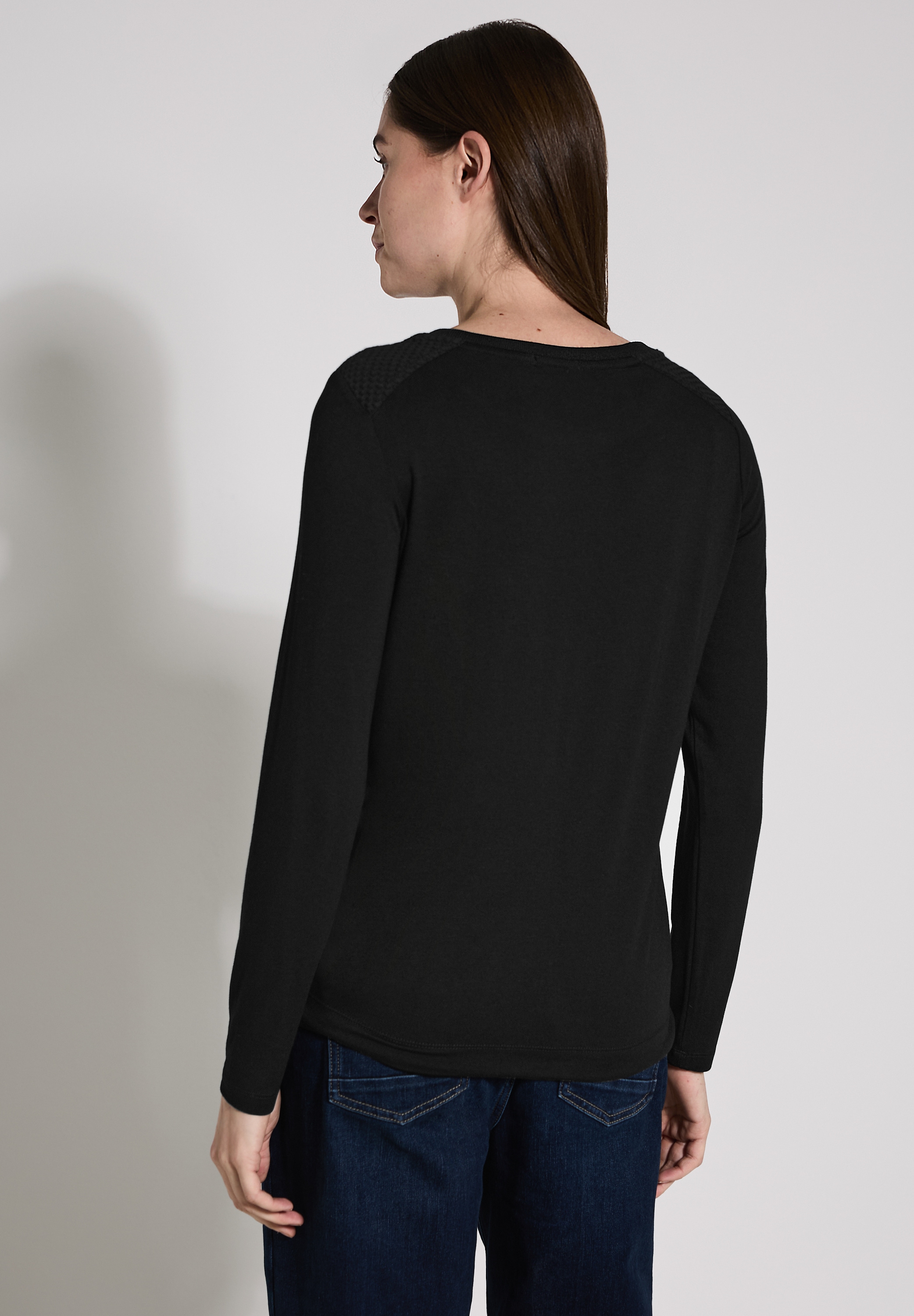 Cecil Langarmshirt, aus strecthigem Viskosematerial