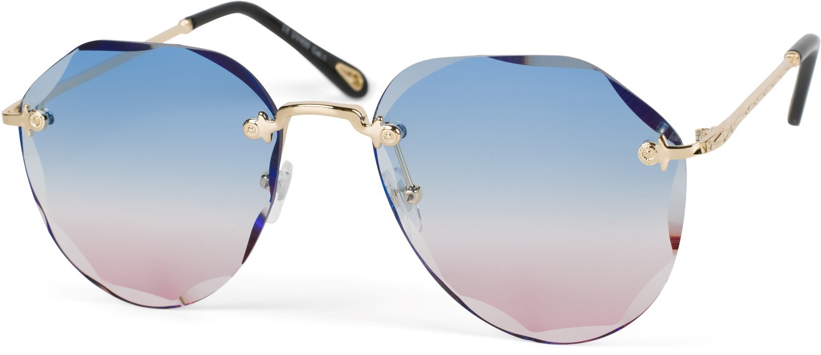styleBREAKER Pilotenbrille "Rahmenlose Piloten Sonnenbrille mit Diamant Schliff" 1 Stk.