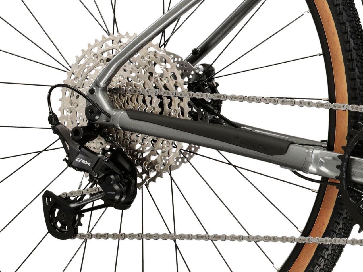 Kross Gravelbike »Gravelbike Esker 5.0 GRX 1X12 Grau 12 Gänge« 12 Gang Shimano GRX RX822 Schaltwerk Kettenschaltung