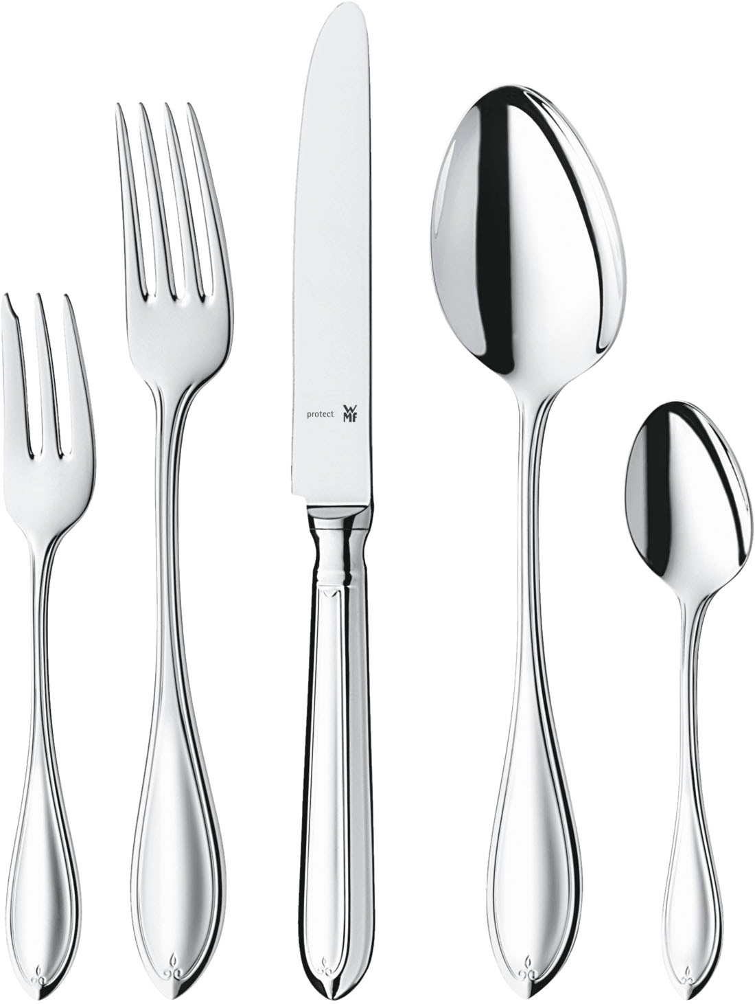 WMF Besteck-Set "Premiere in klassisch-eleganter Optik, ergonomisch, Wellen günstig online kaufen
