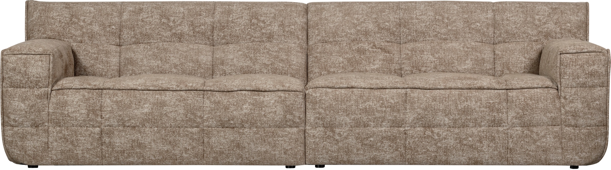 WOOOD 4-Sitzer "Sofa Timor", frei im Raum stellbar, mit Chenille gefüttert, H 81 cm x B 297 cm