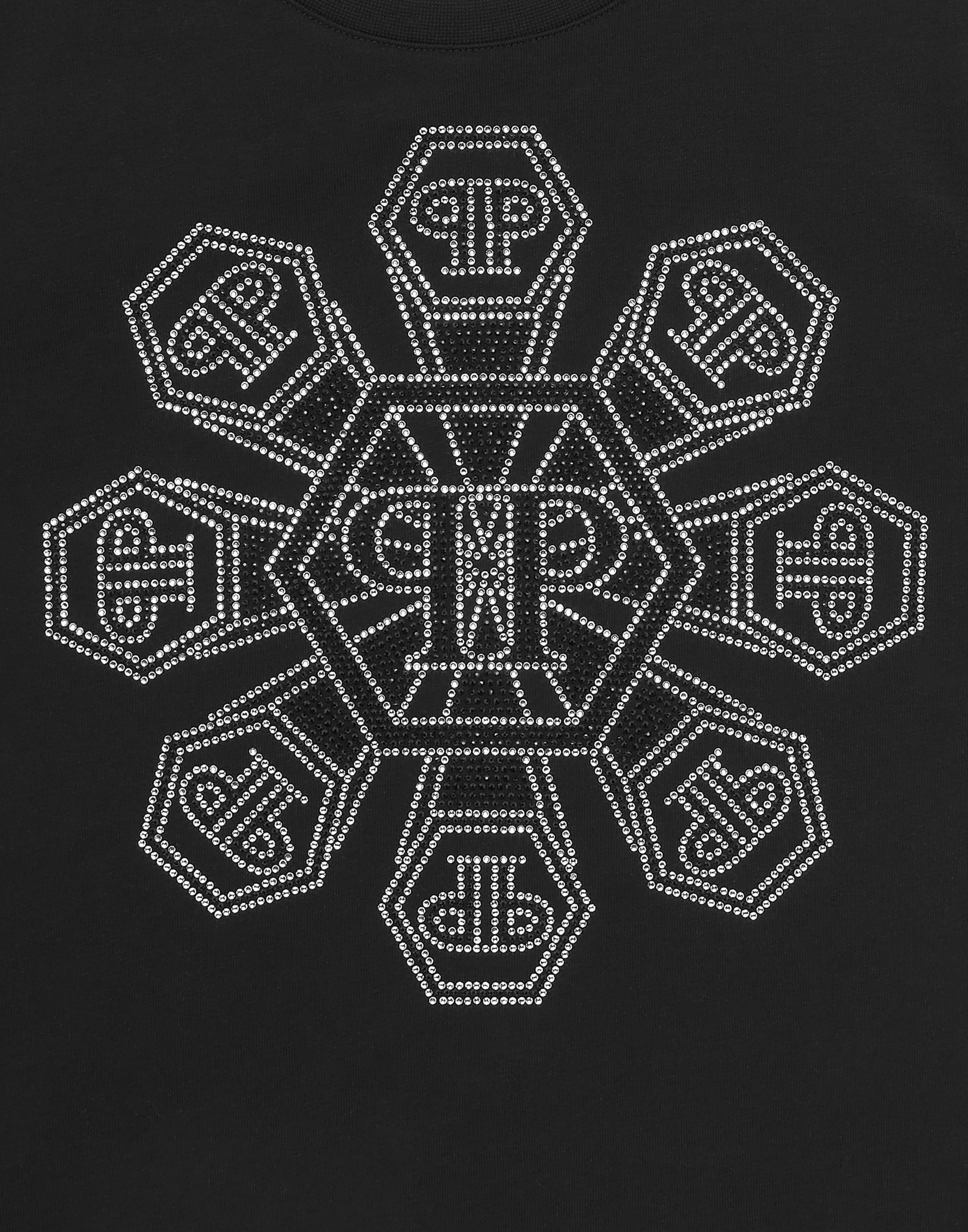 Thumbnail - PHILIPP PLEIN T-Shirt "Monogram Mit Schmucksteinen"